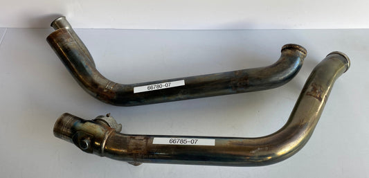 Collecteur d'échappement Softail Harley Davidson REF OEM 66780-07 & 66785-07