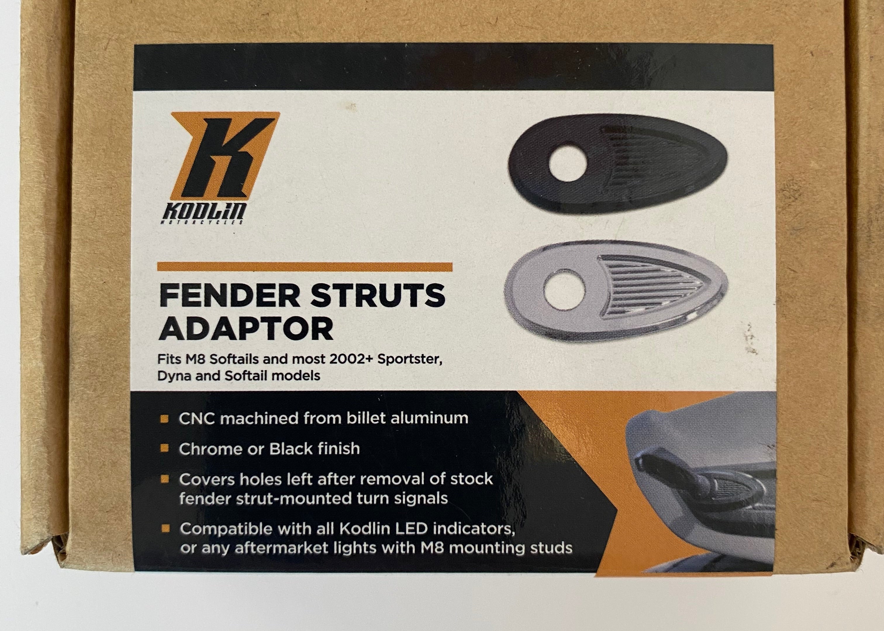 Jeu de 2 caches noirs sabres Fred Kodlin Harley Davidson REF MCS 599569