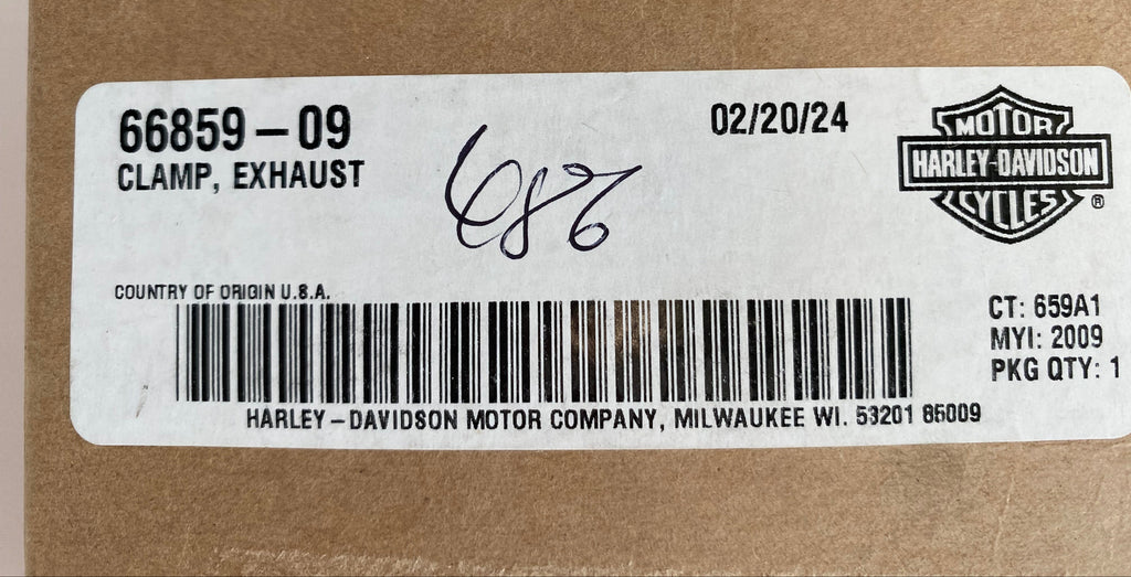 Collier échappement jonction collecteur Touring Harley Davidson REF OEM 66859-09