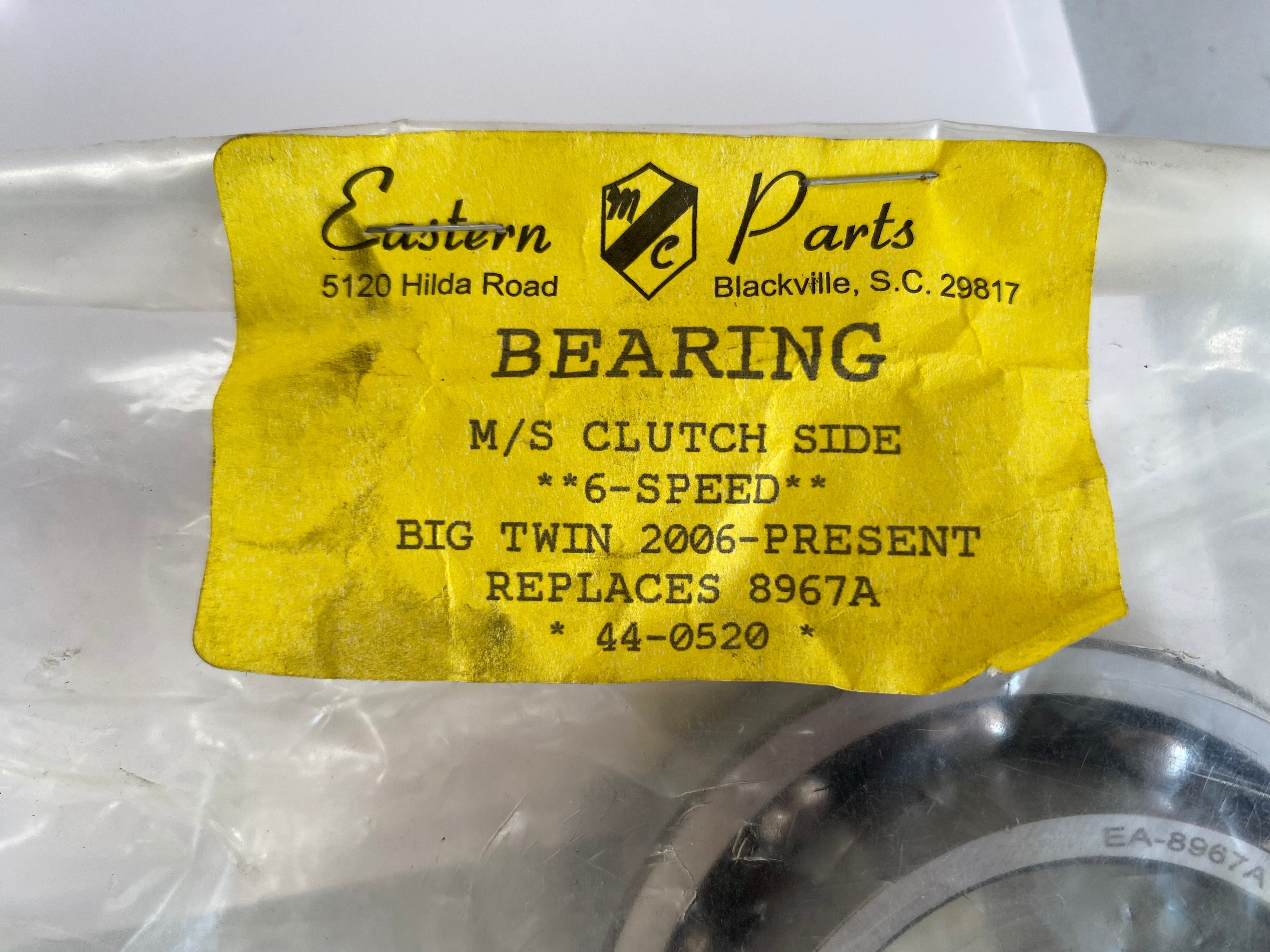 Roulement arbre principal boite 6 vitesses Harley Davidson REF OEM 8967A