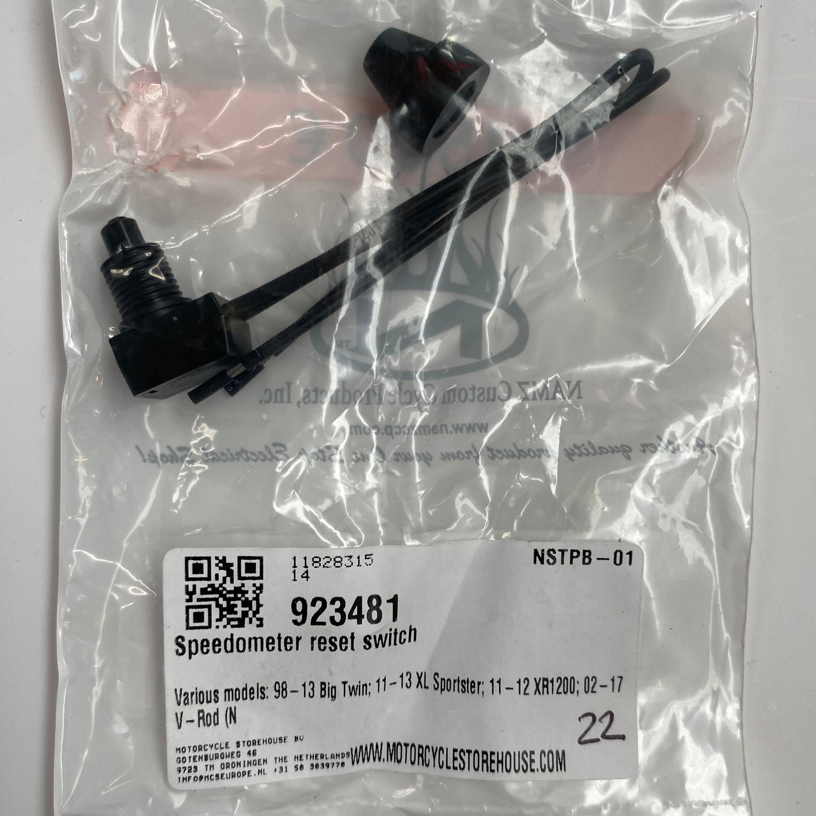 Bouton reset compteur Harley Davidson REF OEM 67854-98 & REF MCS 923481