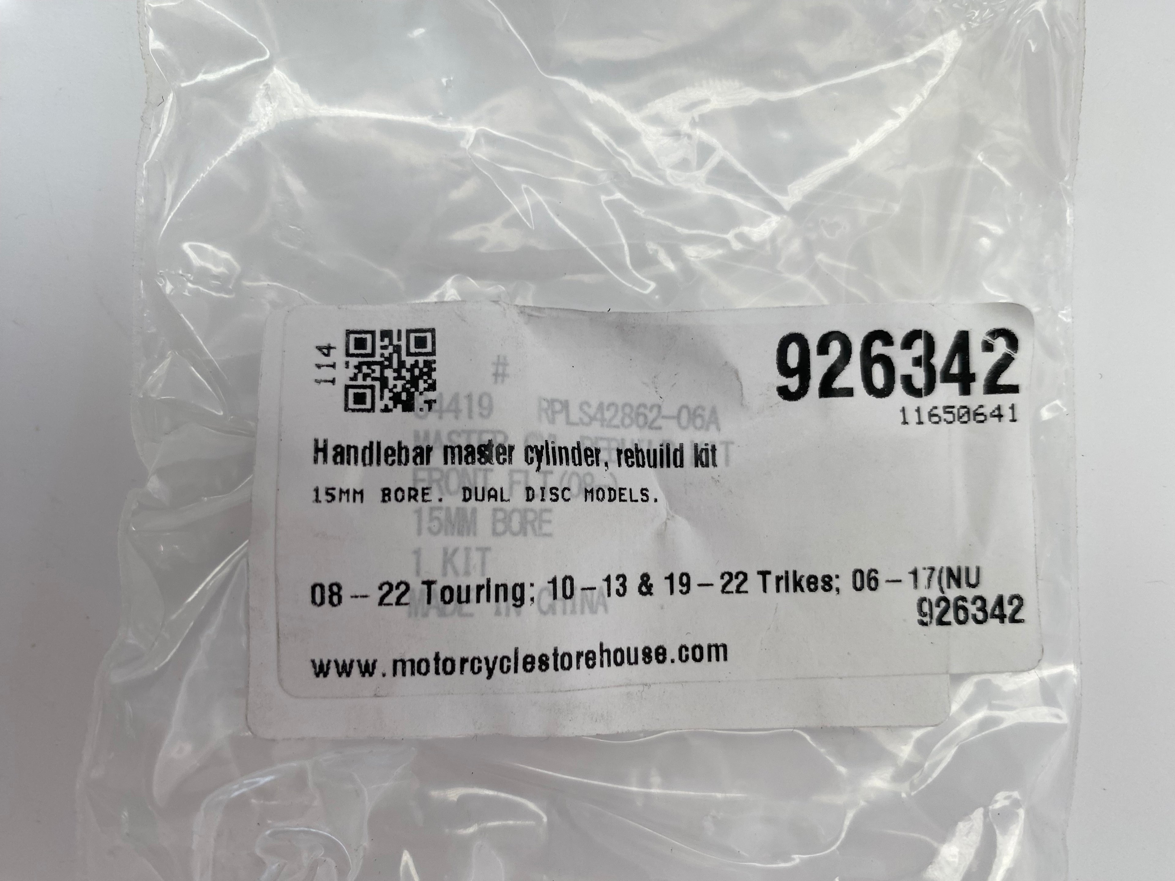 Kit de réparation 15mm (11/16) double disque de frein avant Harley Davidson REF OEM 42862-06B