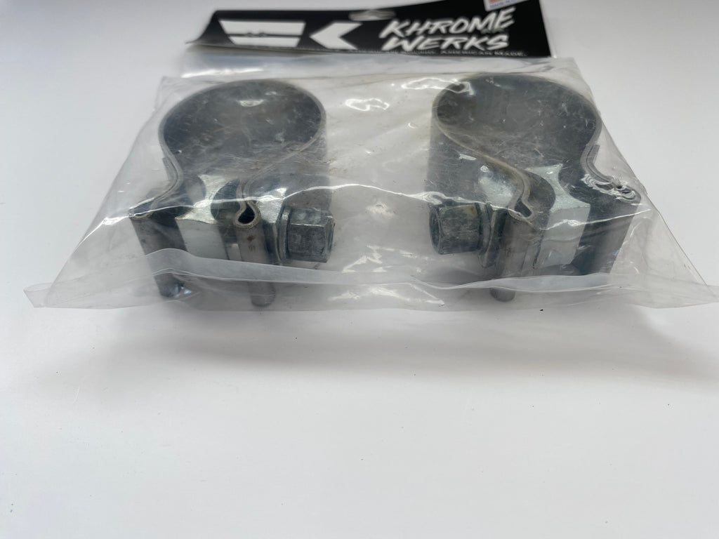 Lot de 2 colliers silencieux échappement Khrome Werks Harley Davidson REF Drag 1860-0667