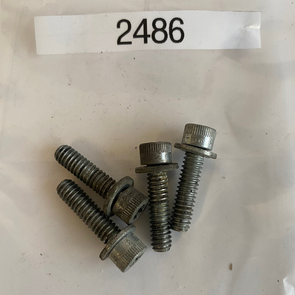 Satz mit 4 Zylinderschrauben 1/4-20 X 1 Auspuffschalldämpfer Softail M8 Harley Davidson REF OEM 2486
