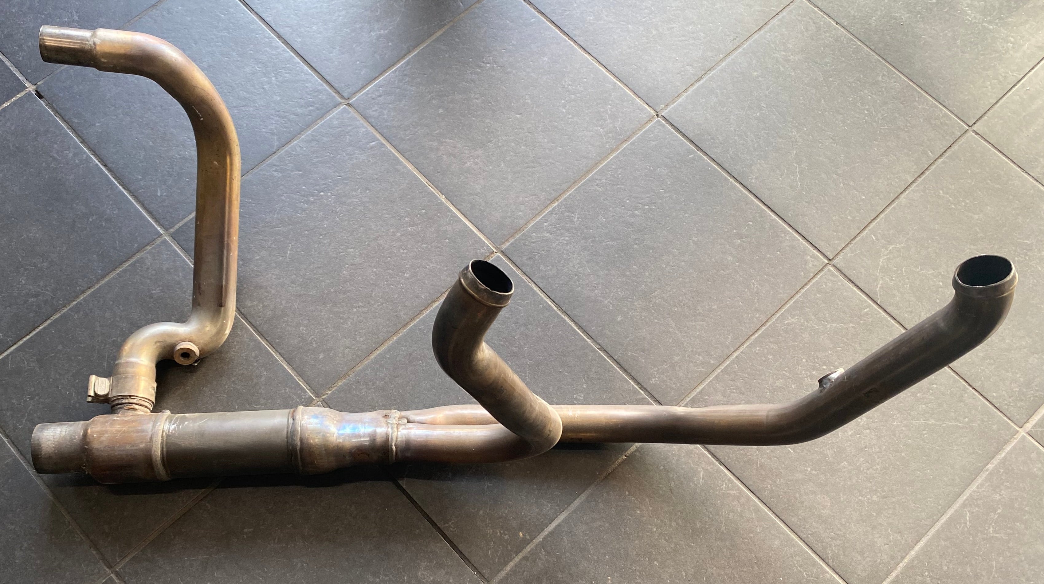 Collecteur échappement catalyseur Touring Harley Davidson REF OEM 65600377 & 65600379