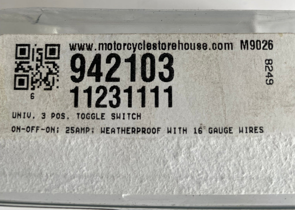 Interrupteur étanche on-off-on 25A Harley Davidson REF MCS 942103