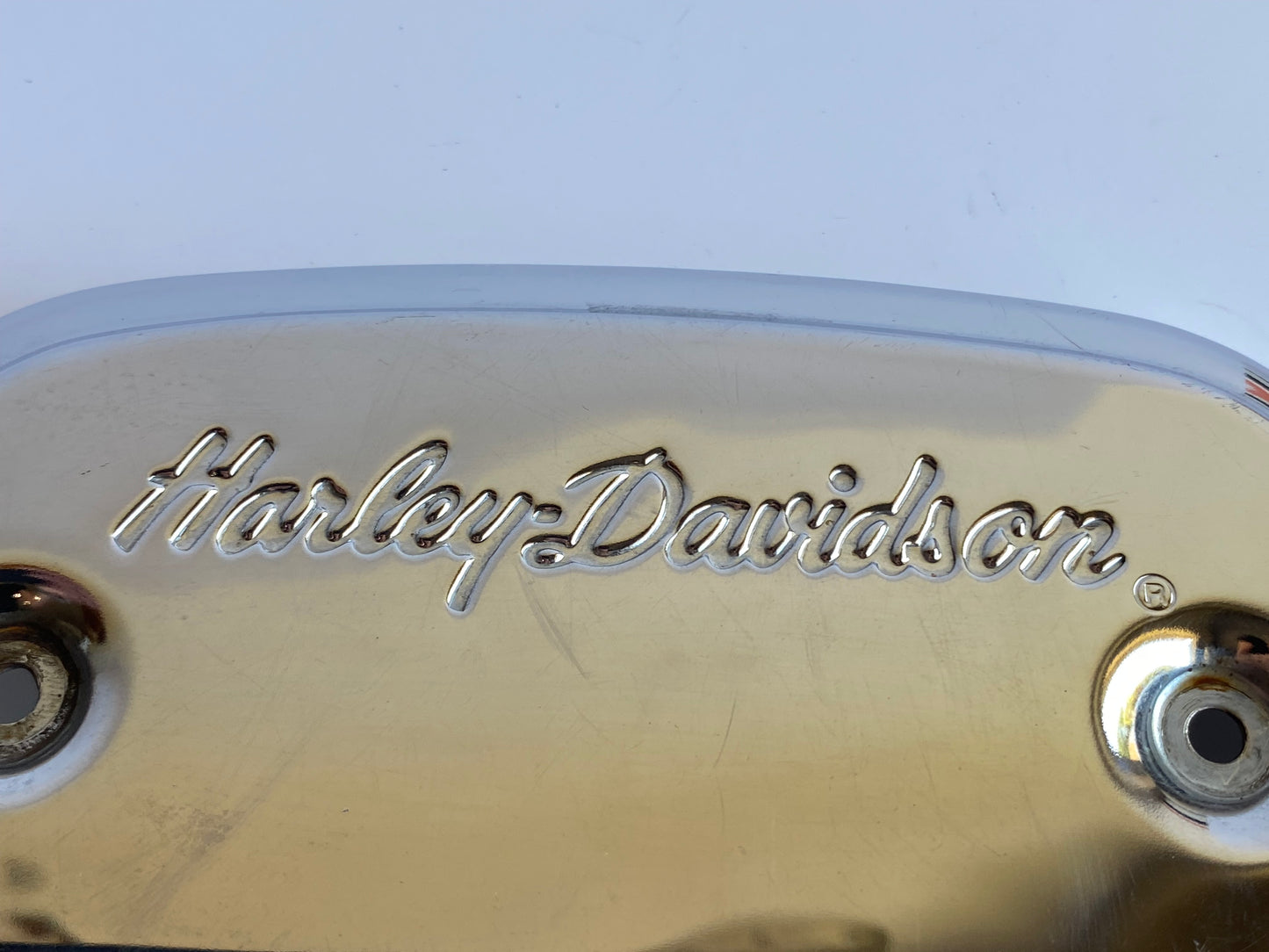 Cache de marche pied passager Chromé Harley Davidson REF 50782-91