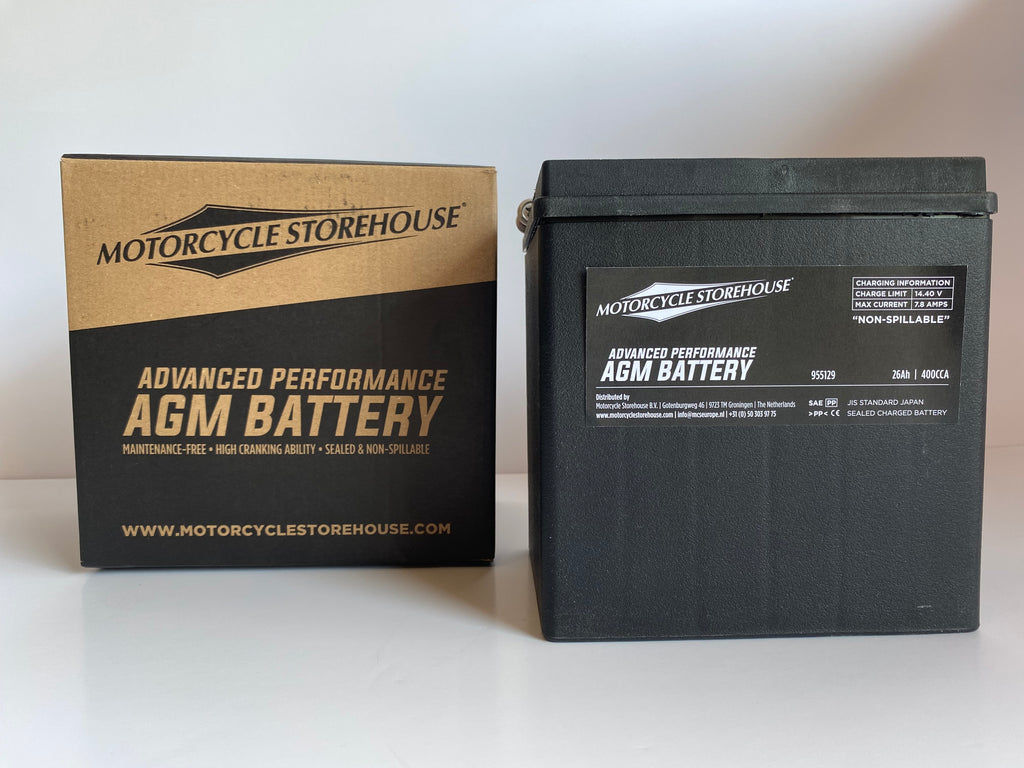 Batterie AGM 26ah et 400cca Touring Harley Davidson REF OEM 66010-97E / 66000212B