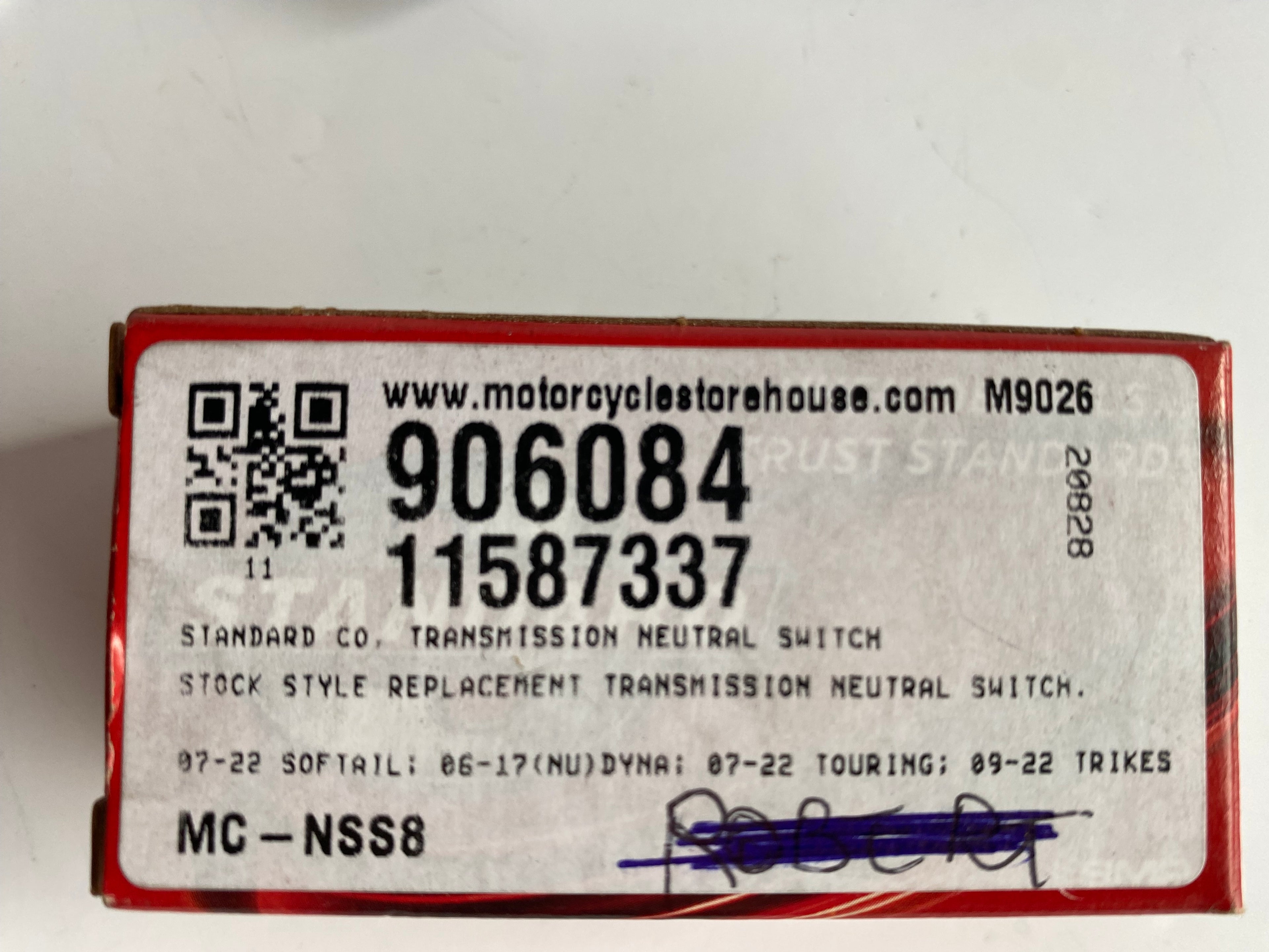 Contacteur de point mort neutral Harley Davidson REF MCS 906084