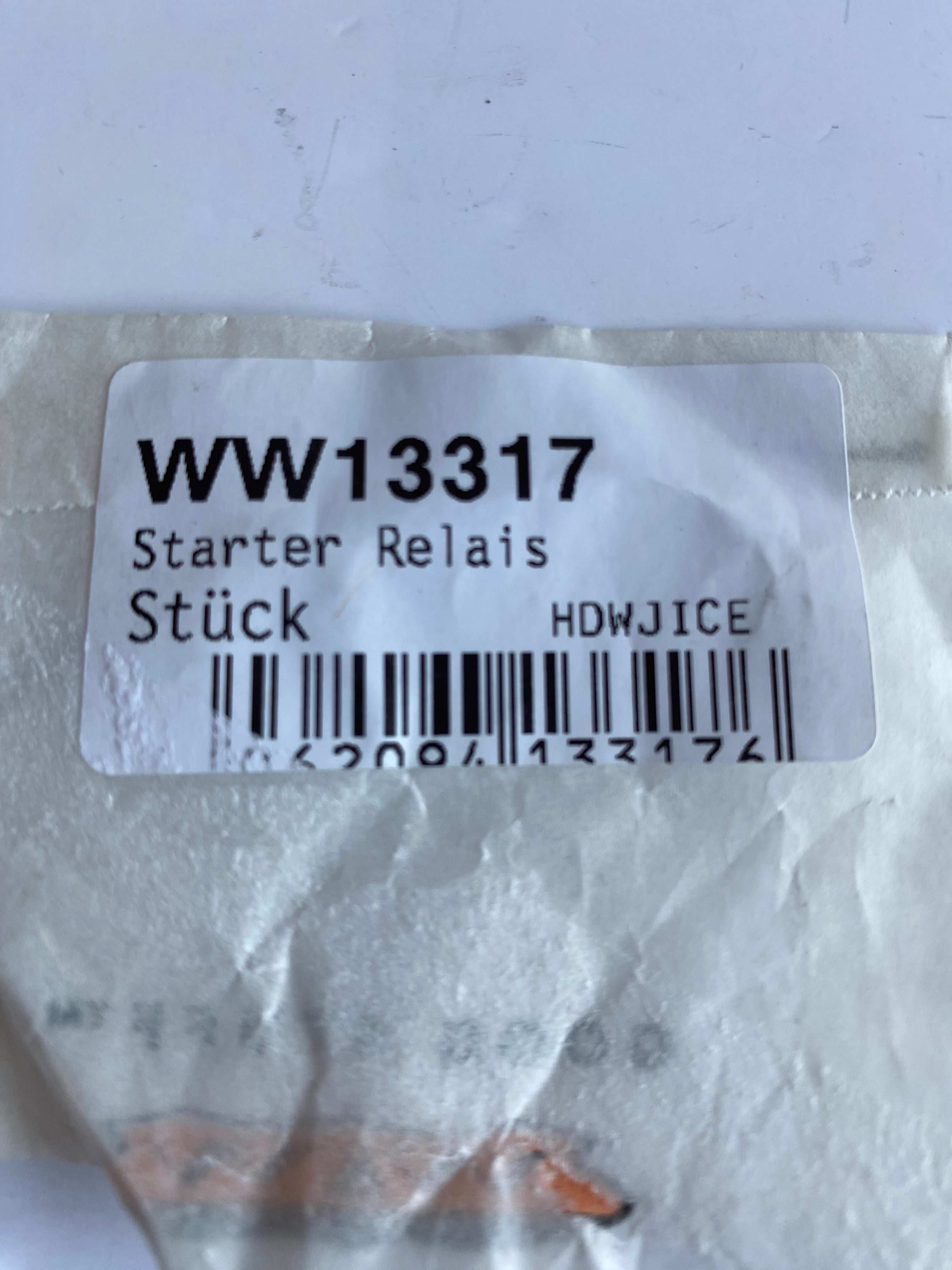 Relais de démarreur Harley Davidson REF WW 13-317