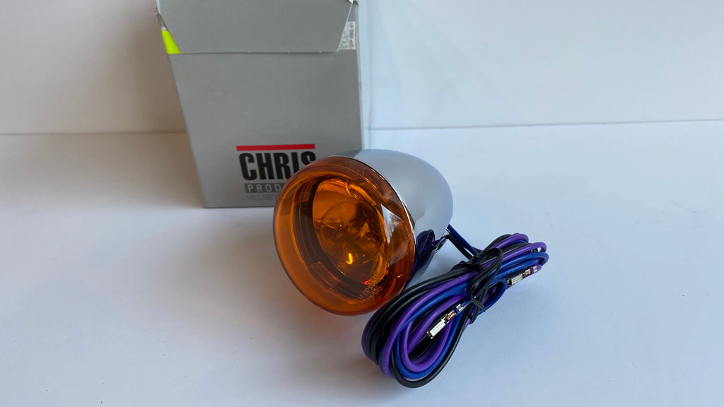 Clignotant avant ou arrière chromé Bullet 2 fonctions Harley Davidson REF Drag 8887A