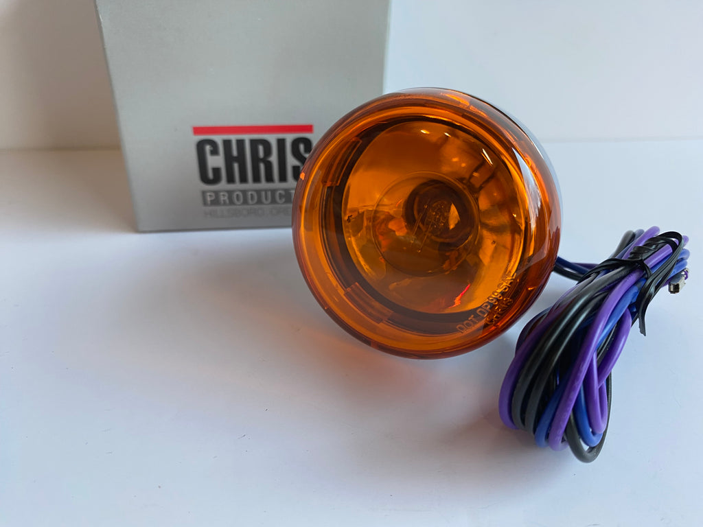 Clignotant avant ou arrière chromé Bullet 2 fonctions Harley Davidson REF Drag 8887A
