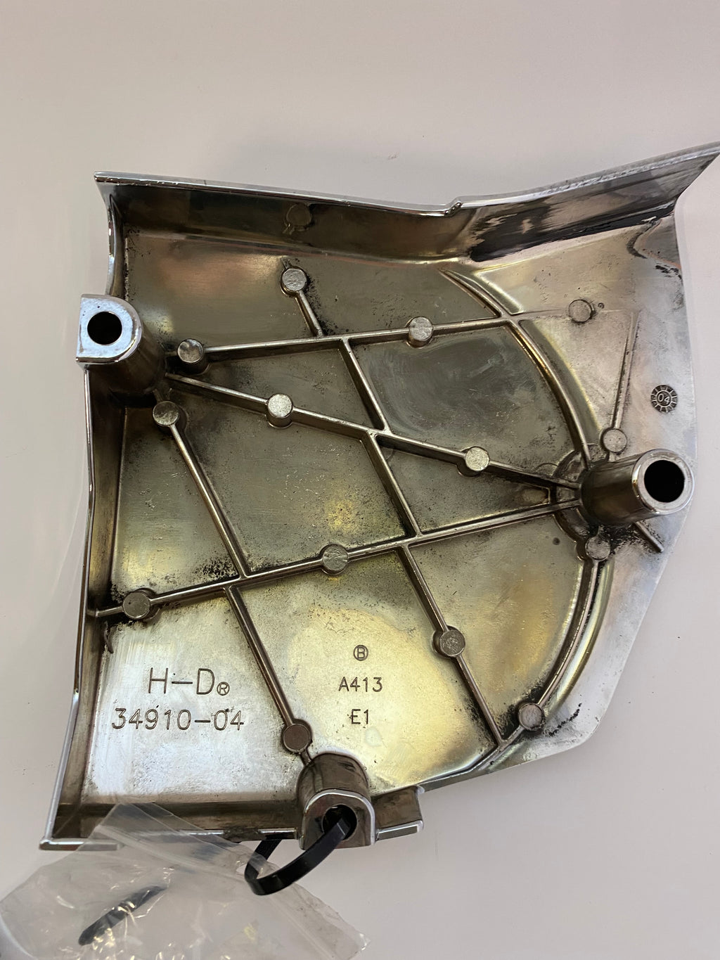 Carter chromé poulie transmission secondaire Sportster Harley Davidson REF OEM 34932-04