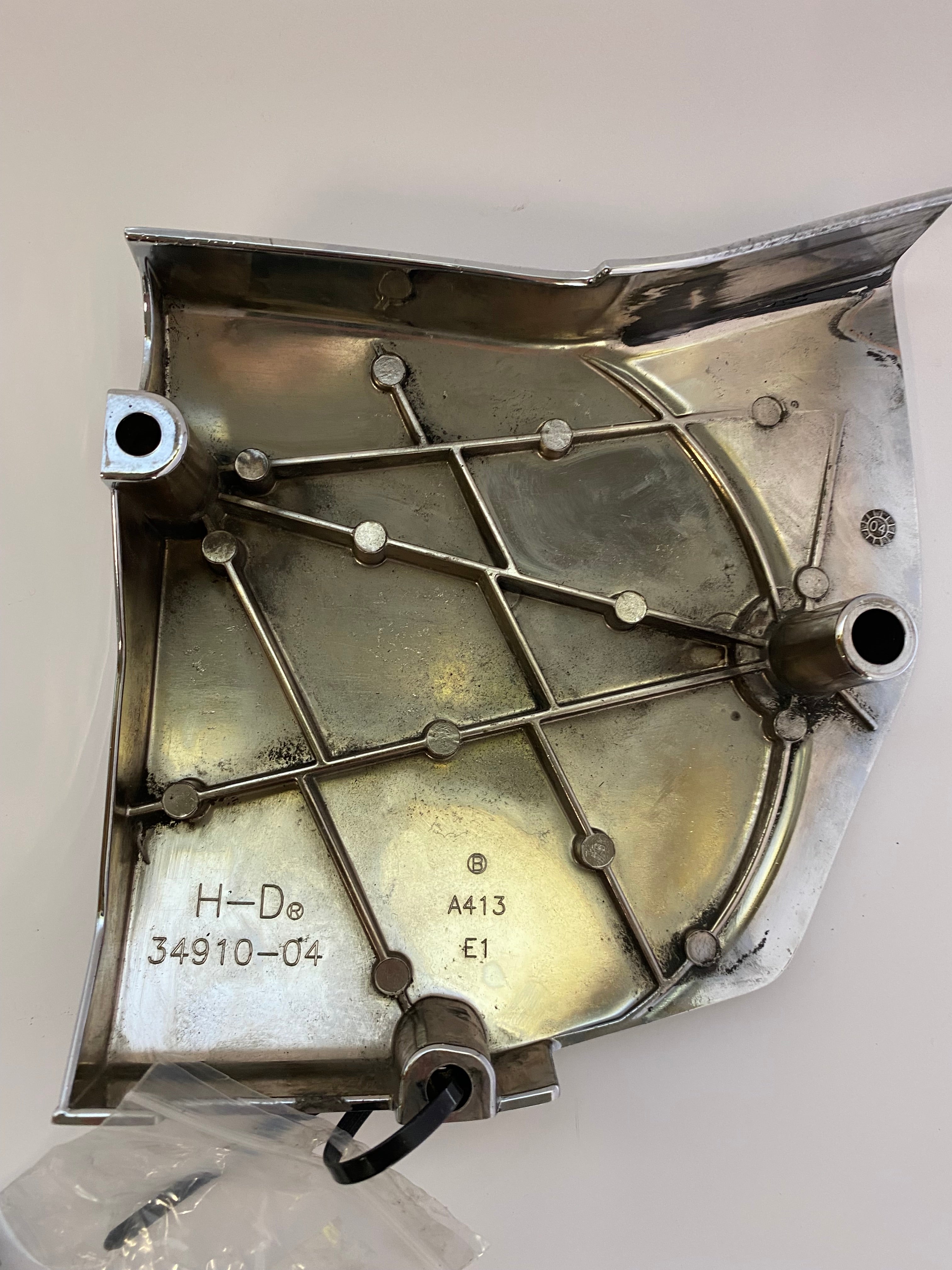 Carter chromé poulie transmission secondaire Sportster Harley Davidson REF OEM 34932-04