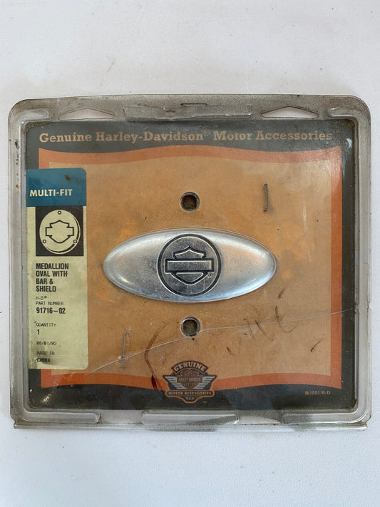 Harley Davidson Decorative Medallion REF OEM: 91716-02
