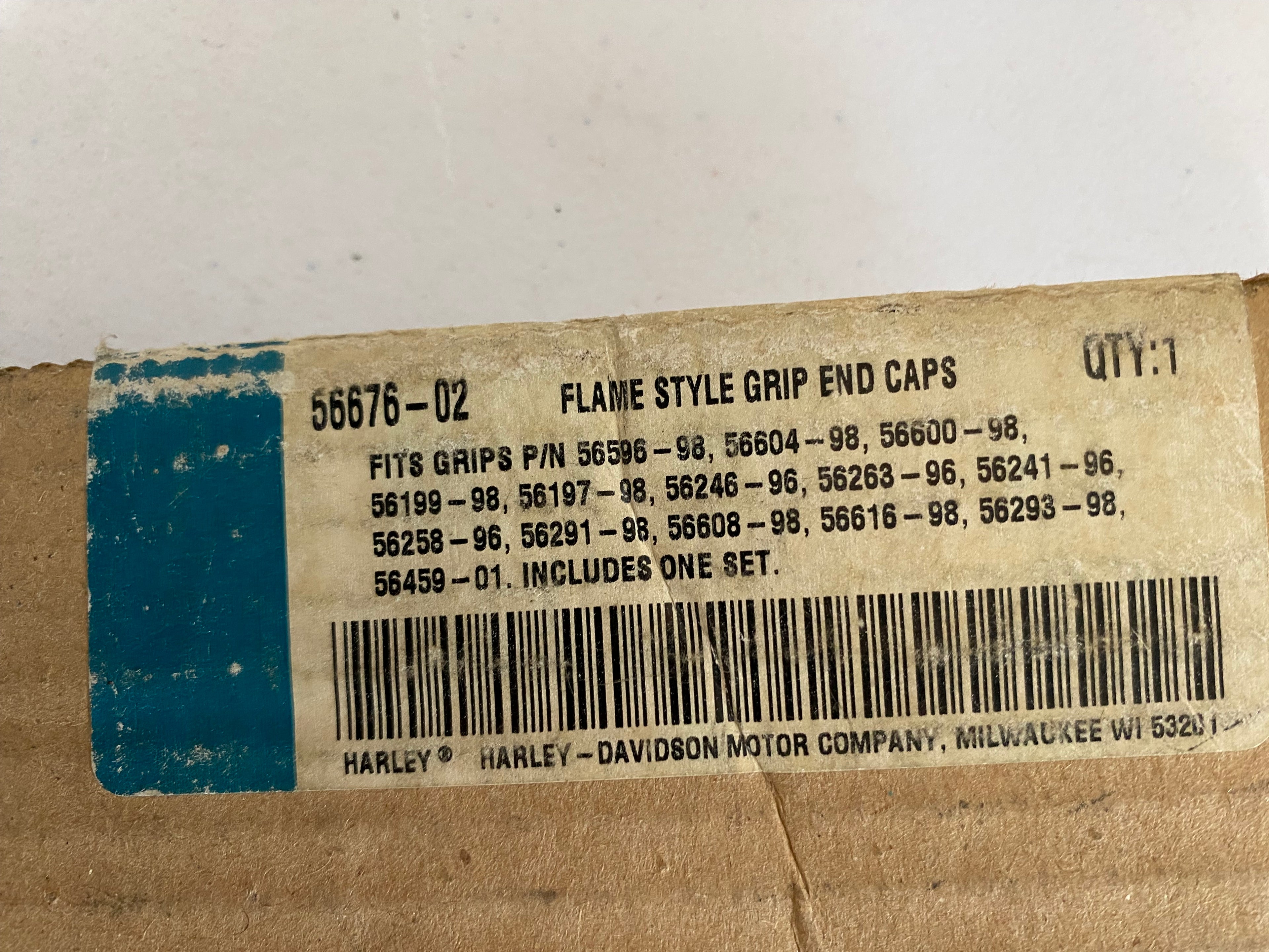 Embouts de poignées Harley Davidson REF OEM : 56676-02