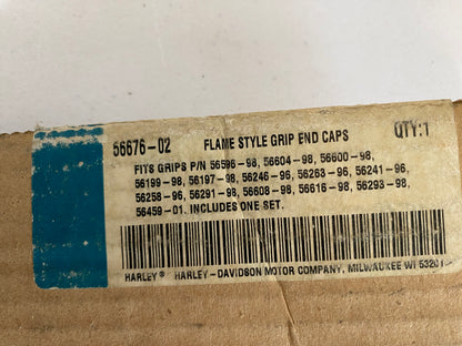 Harley Davidson grip ends REF OEM: 56676-02