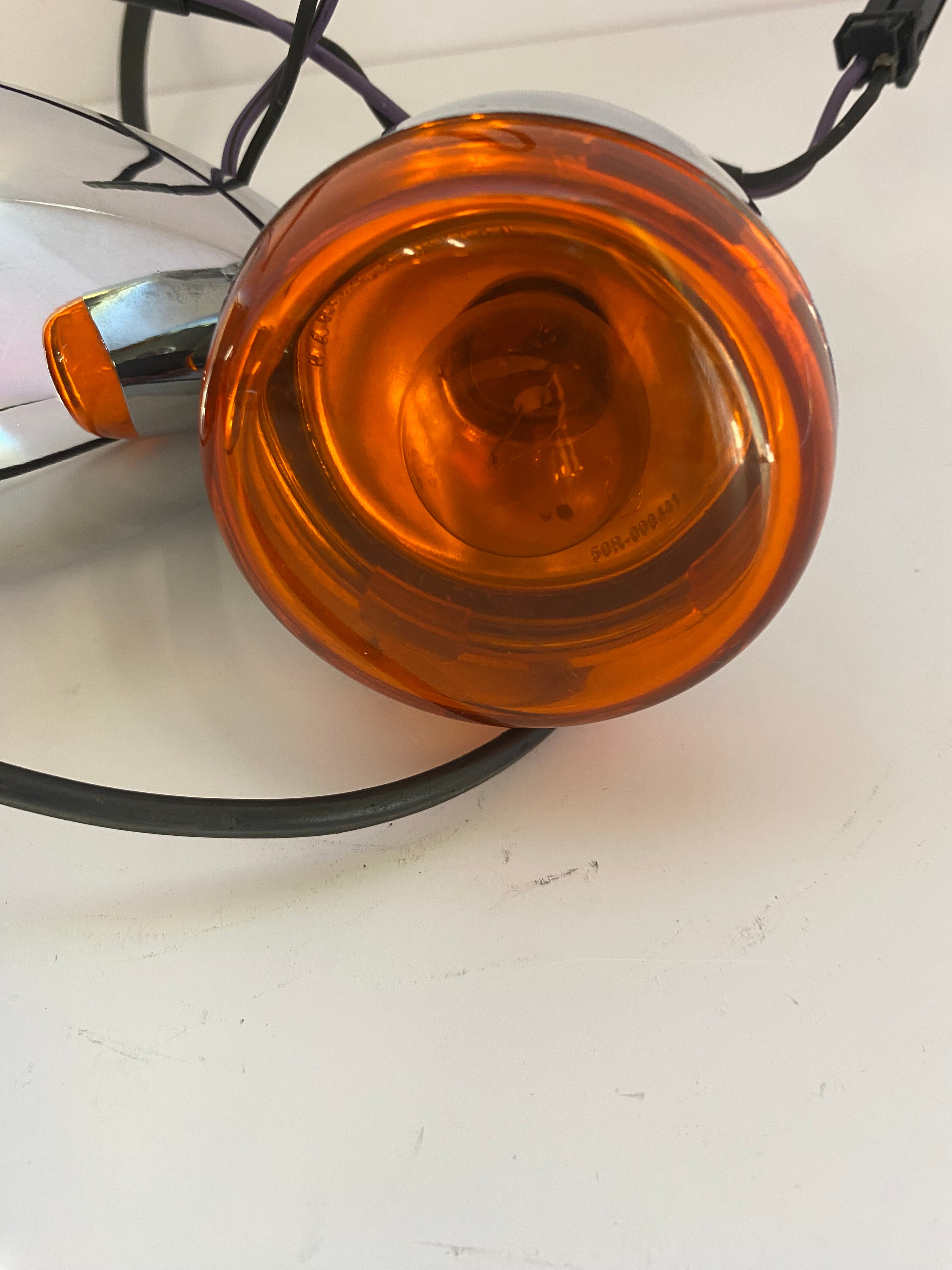 Jeu de 2 clignotants chromés arrière Harley Davidson REF OEM 68978-00