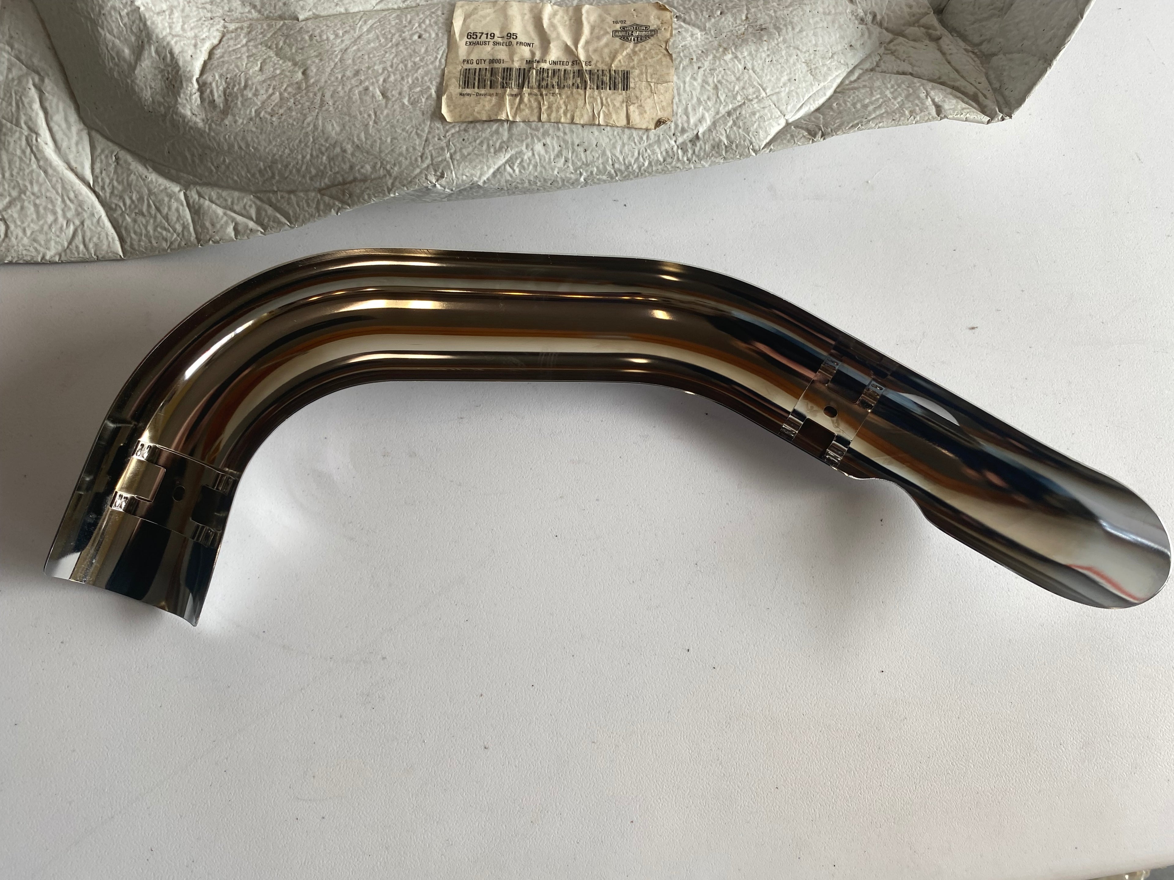 Pare chaleur collecteur avant Sportster Harley Davidson REF OEM : 65719-95