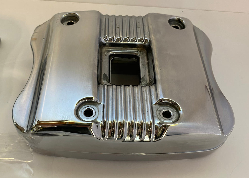 Jeu de caches culbuteurs chromés Sportster Harley Davidson REF OEM 17551-04 & 17537-96C