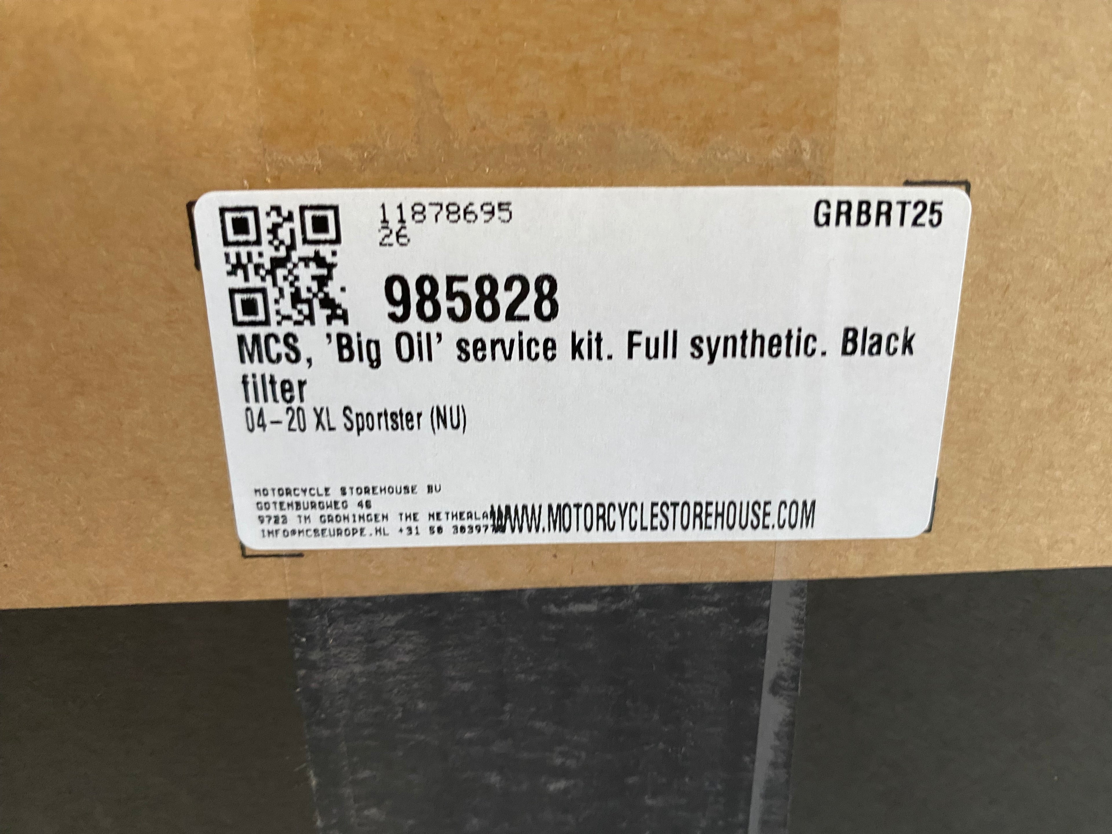 Kit de vidange révision Sportster 2004 à 2022 Harley Davidson REF MCS 985828