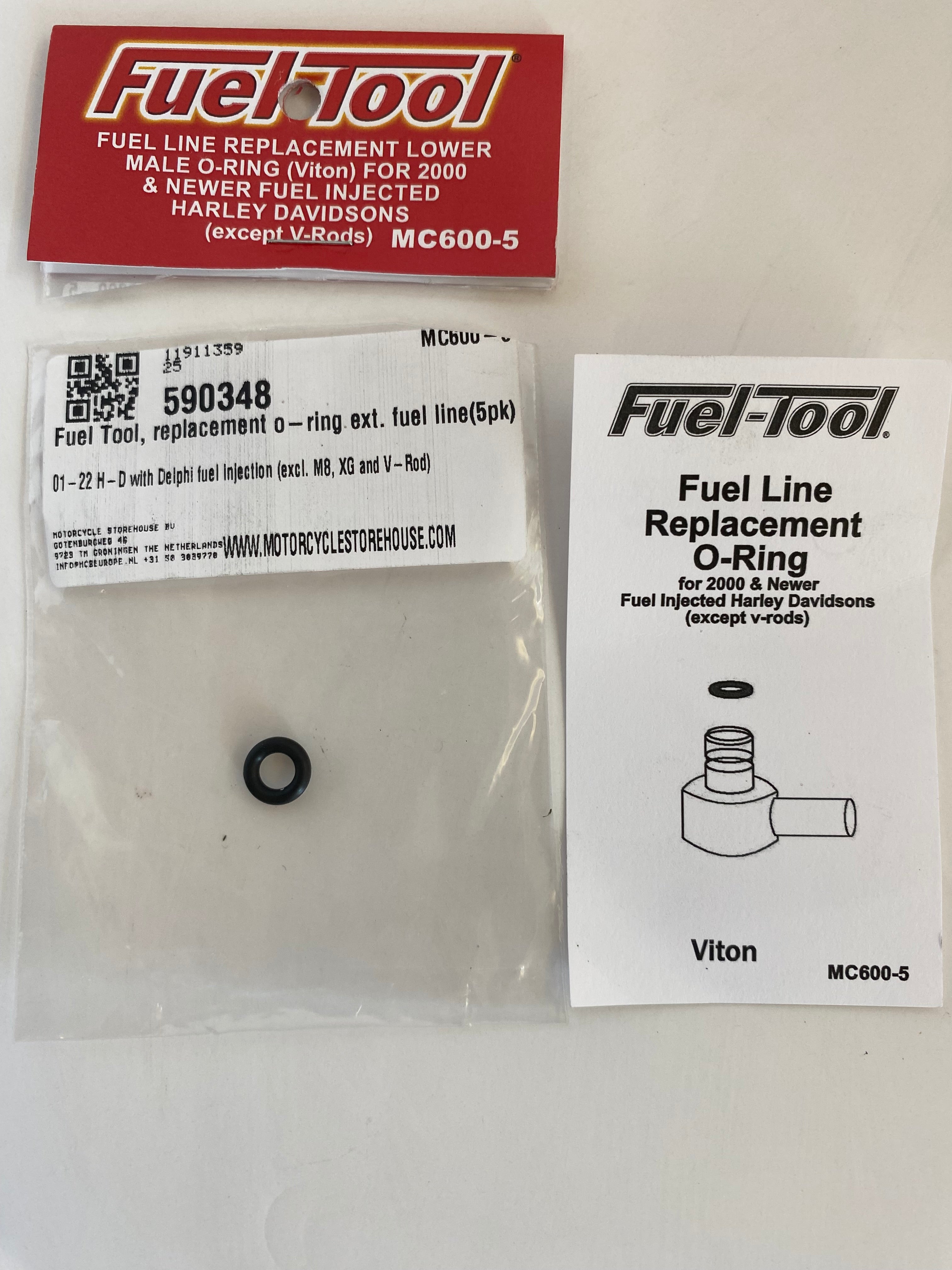 Joint torique raccord durite injection réservoir Harley Davidson REF MCS 590348