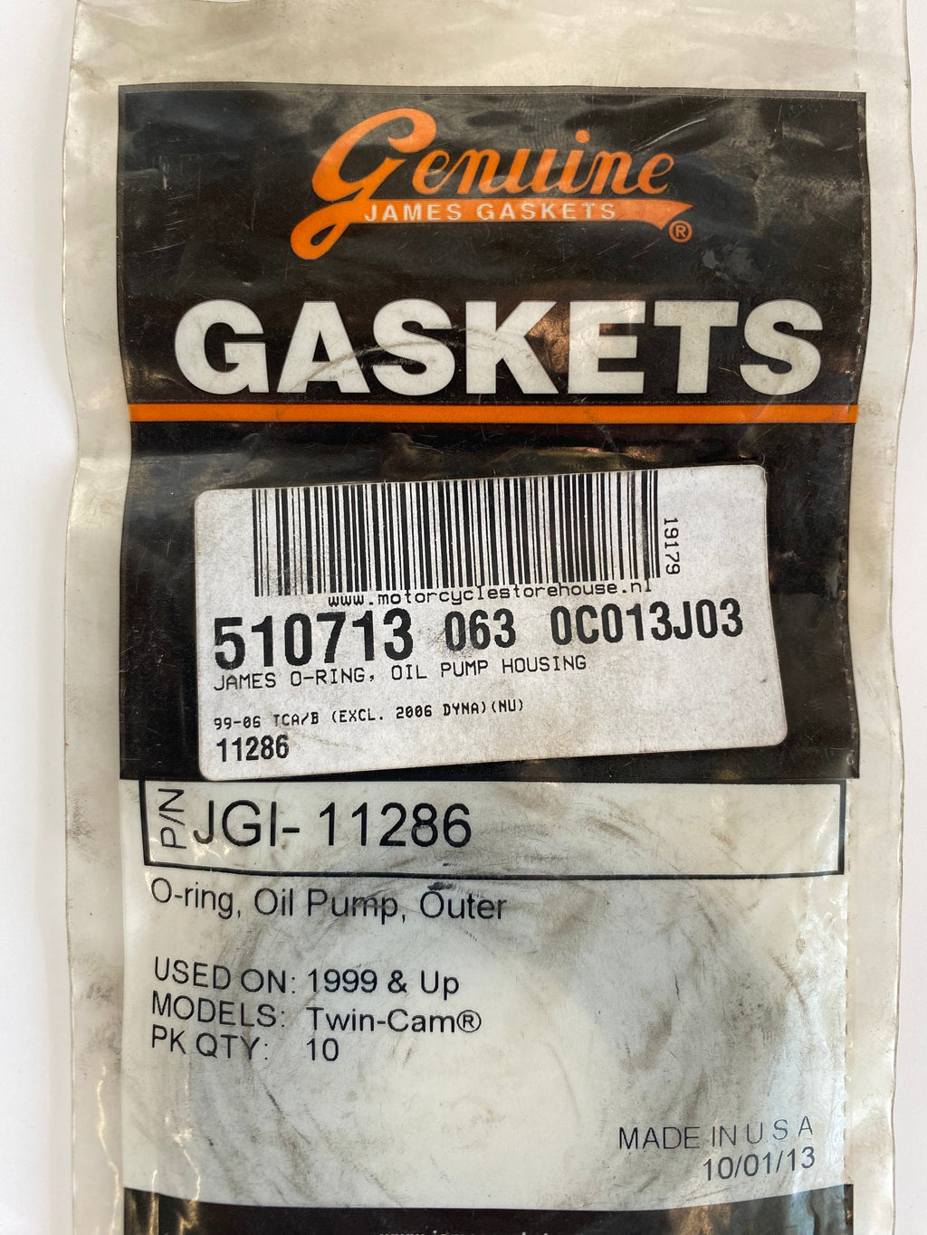 Joint torique pompe à huile Twin Cam Harley Davidson REF OEM 11286