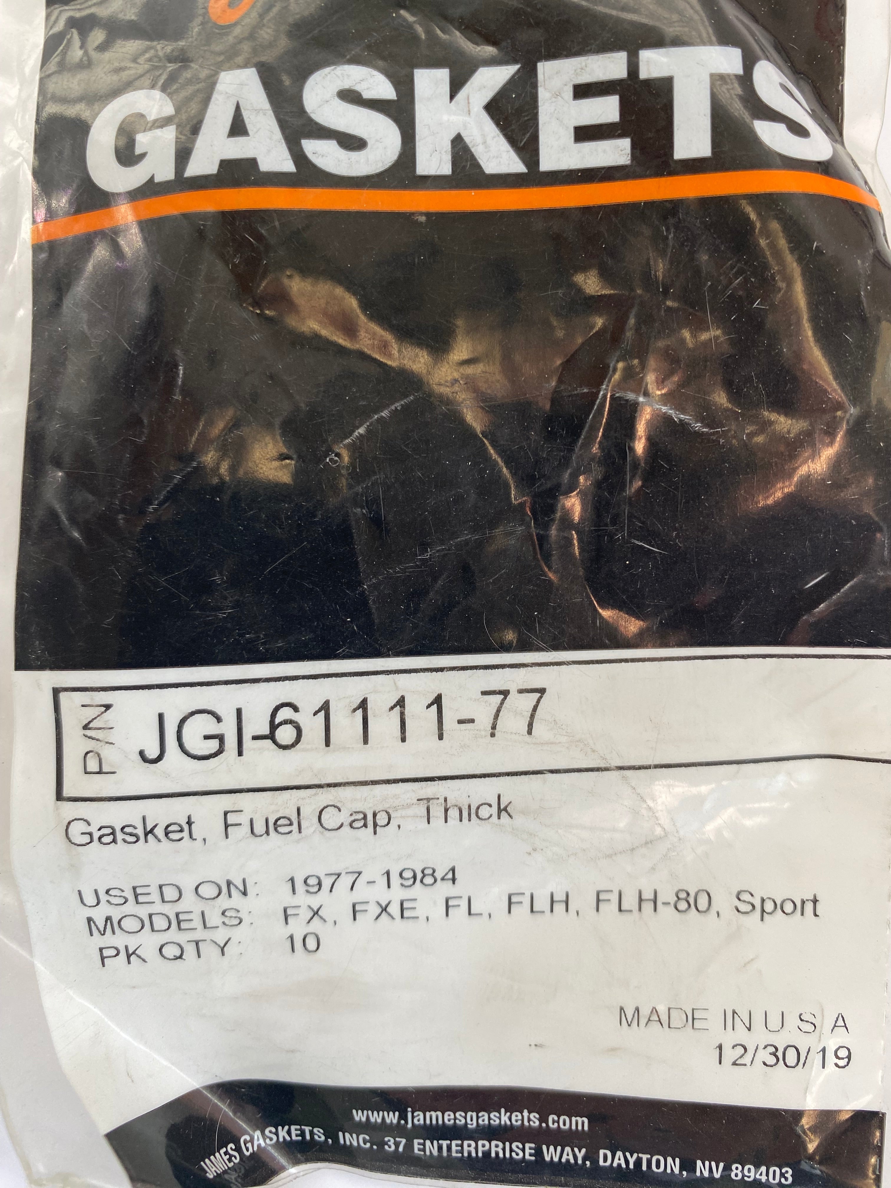 Joint bouchon à carburant de réservoir essence Harley Davidson REF OEM 61111-77