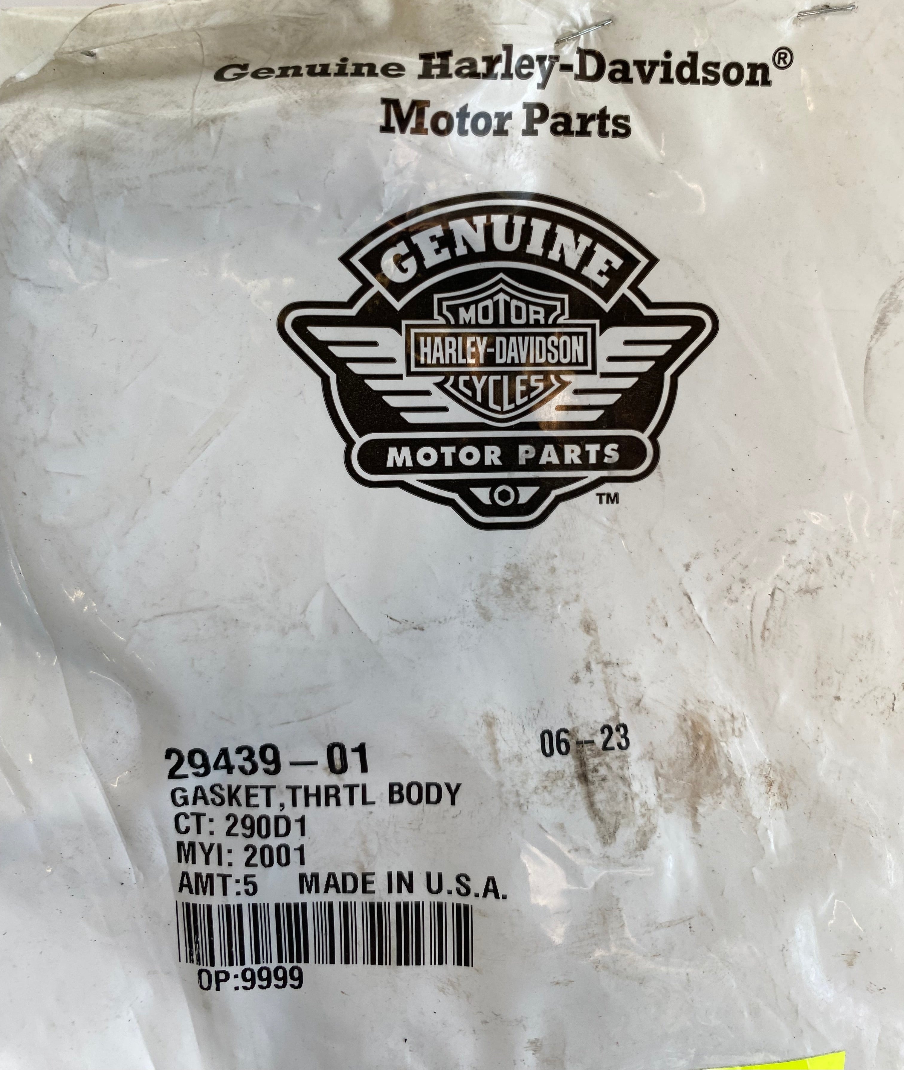 Joint entre filtre à air & admission VRSC Vrod Harley Davidson REF OEM 29439-01