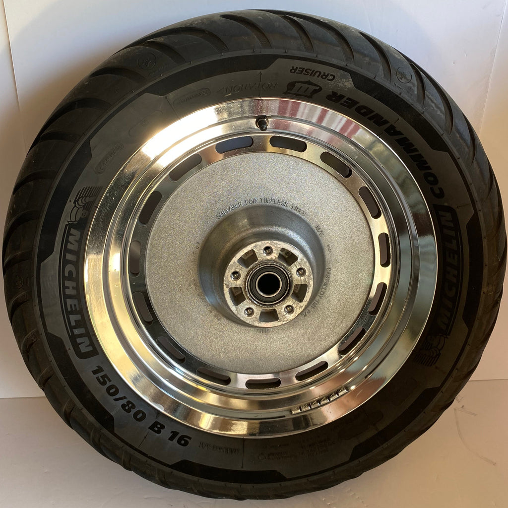 Roue arrière pleine chrome 16 x 3 pouces Harley Davidson REF OEM 43335-05