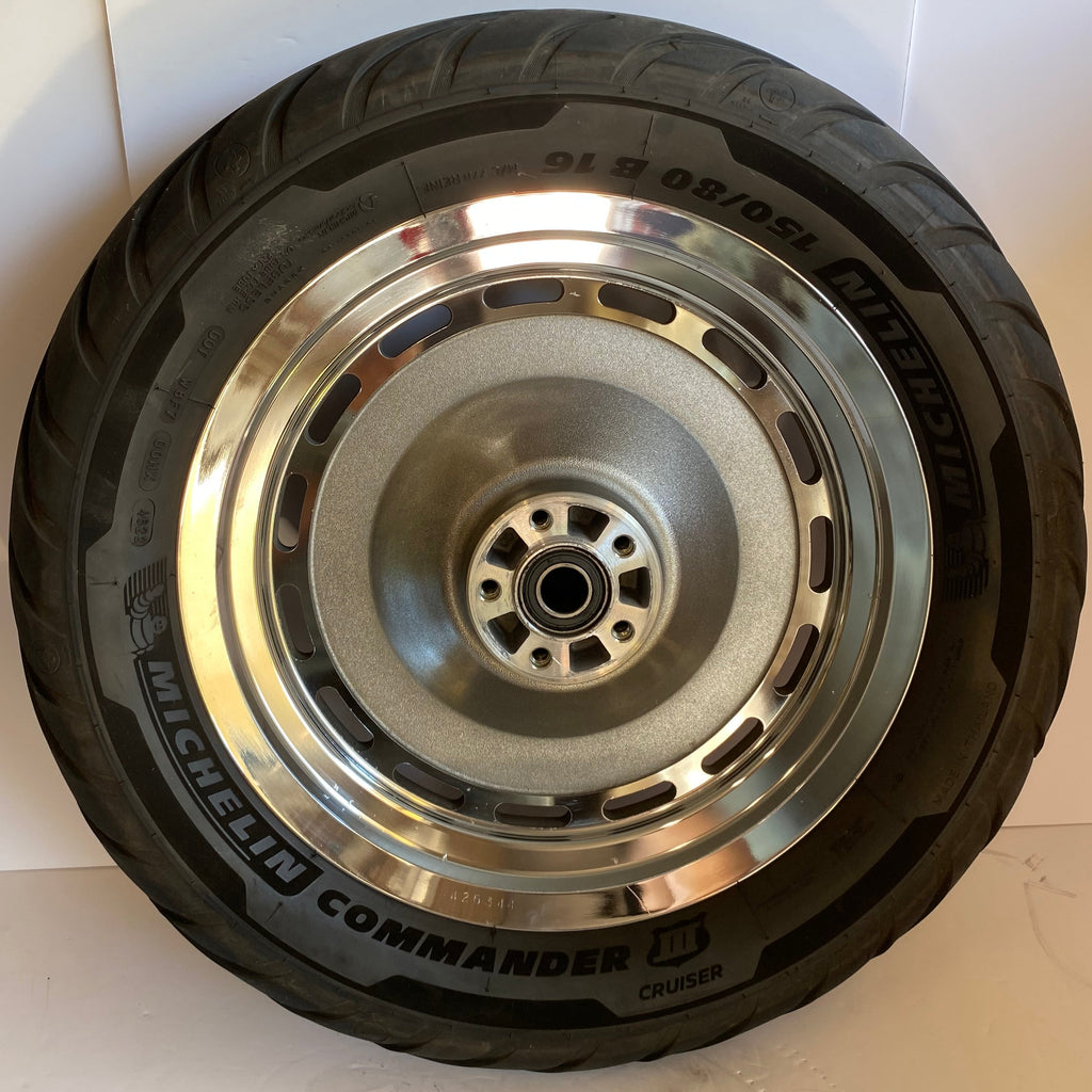 Roue arrière pleine chrome 16 x 3 pouces Harley Davidson REF OEM 43335-05