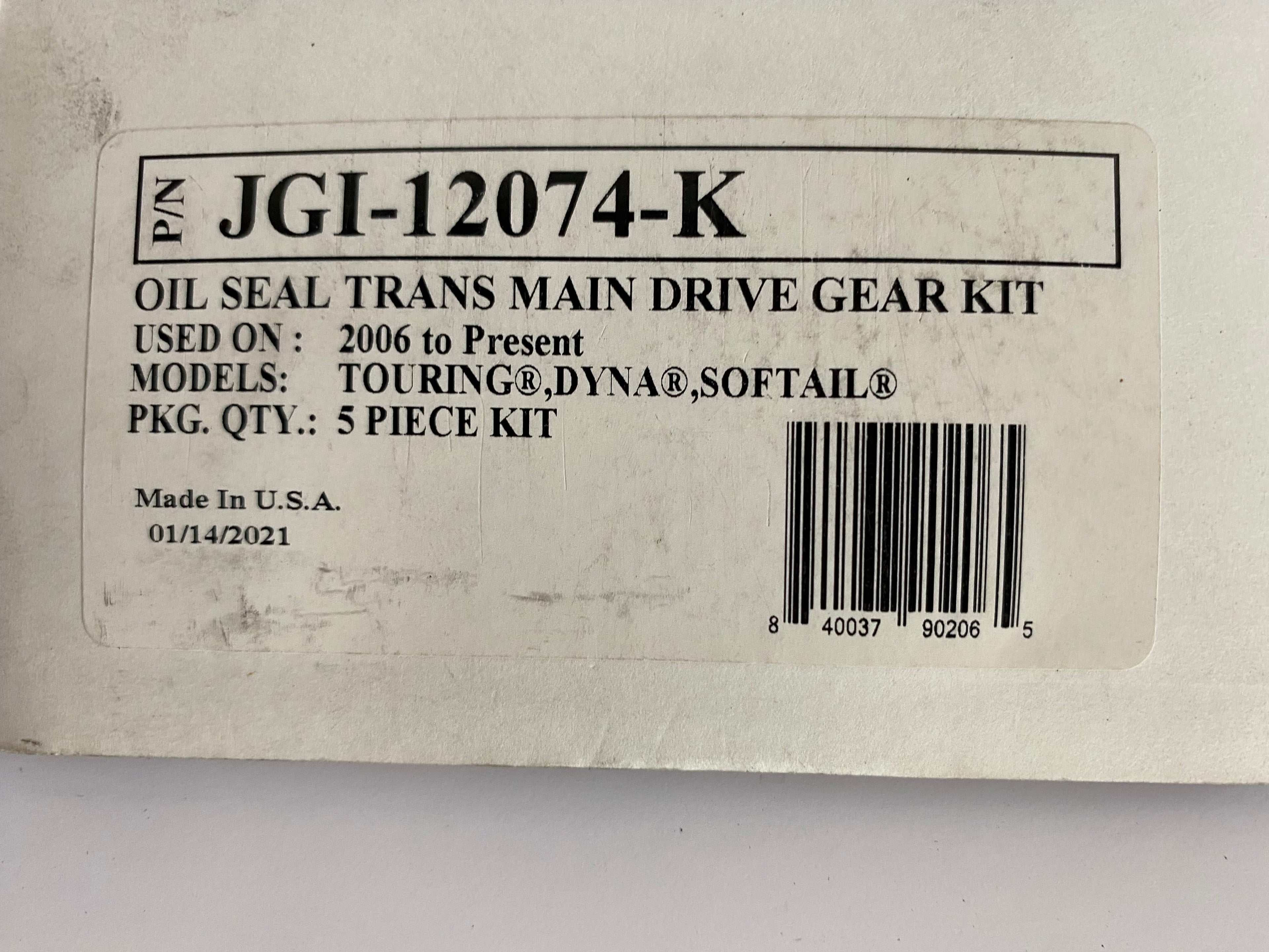 Pochette de joints sortie arbre de boite a 6 vitesses Harley Davidson REF OEM 12074K