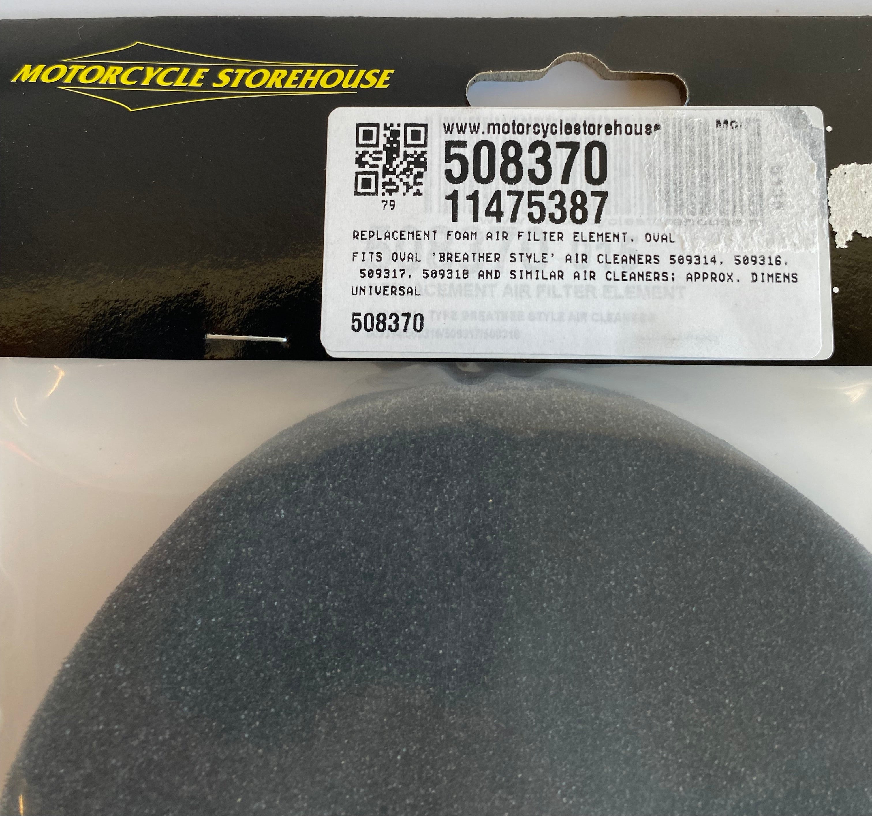 Mousse de rechange filtre à air Harley Davidson REF MCS 508370