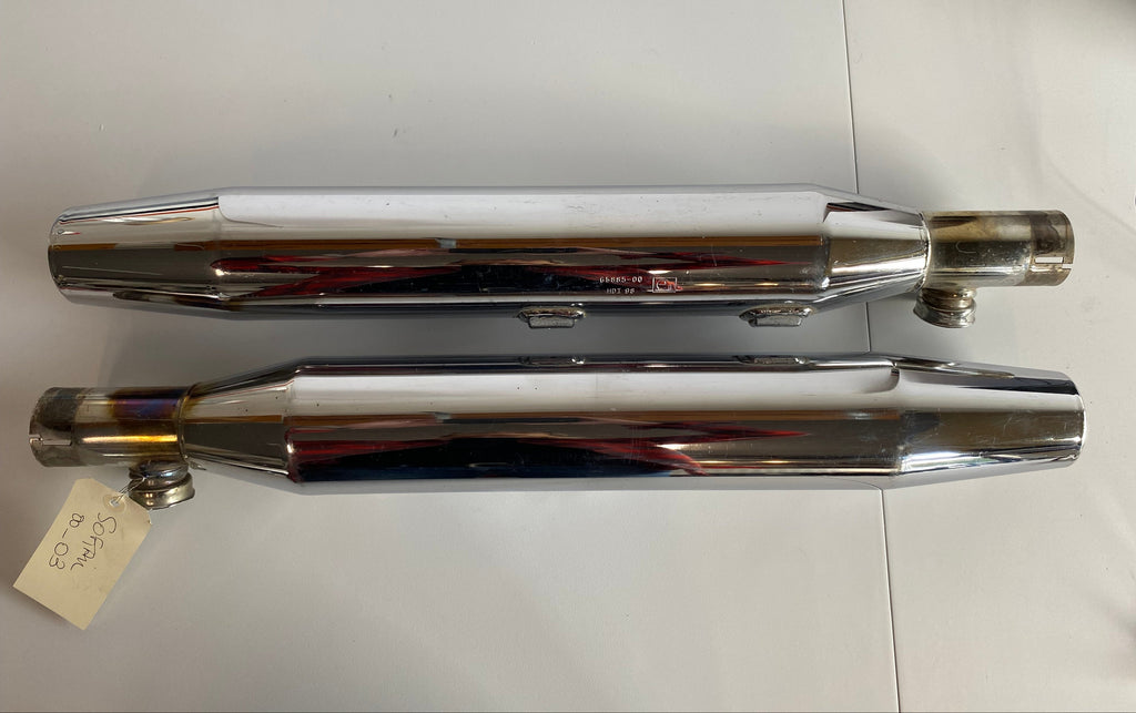 Jeu de silencieux Harley Davidson REF OEM : 65682-00 / 65885-00