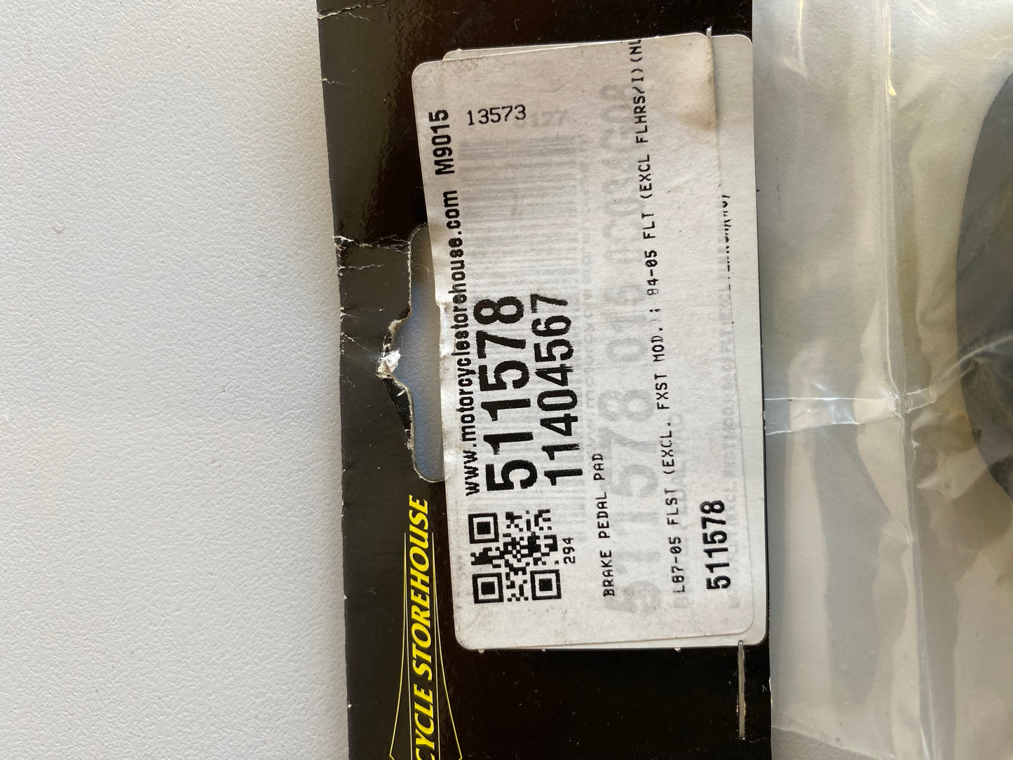 Caoutchouc pédale de frein Harley Davidson REF MCS : 511578