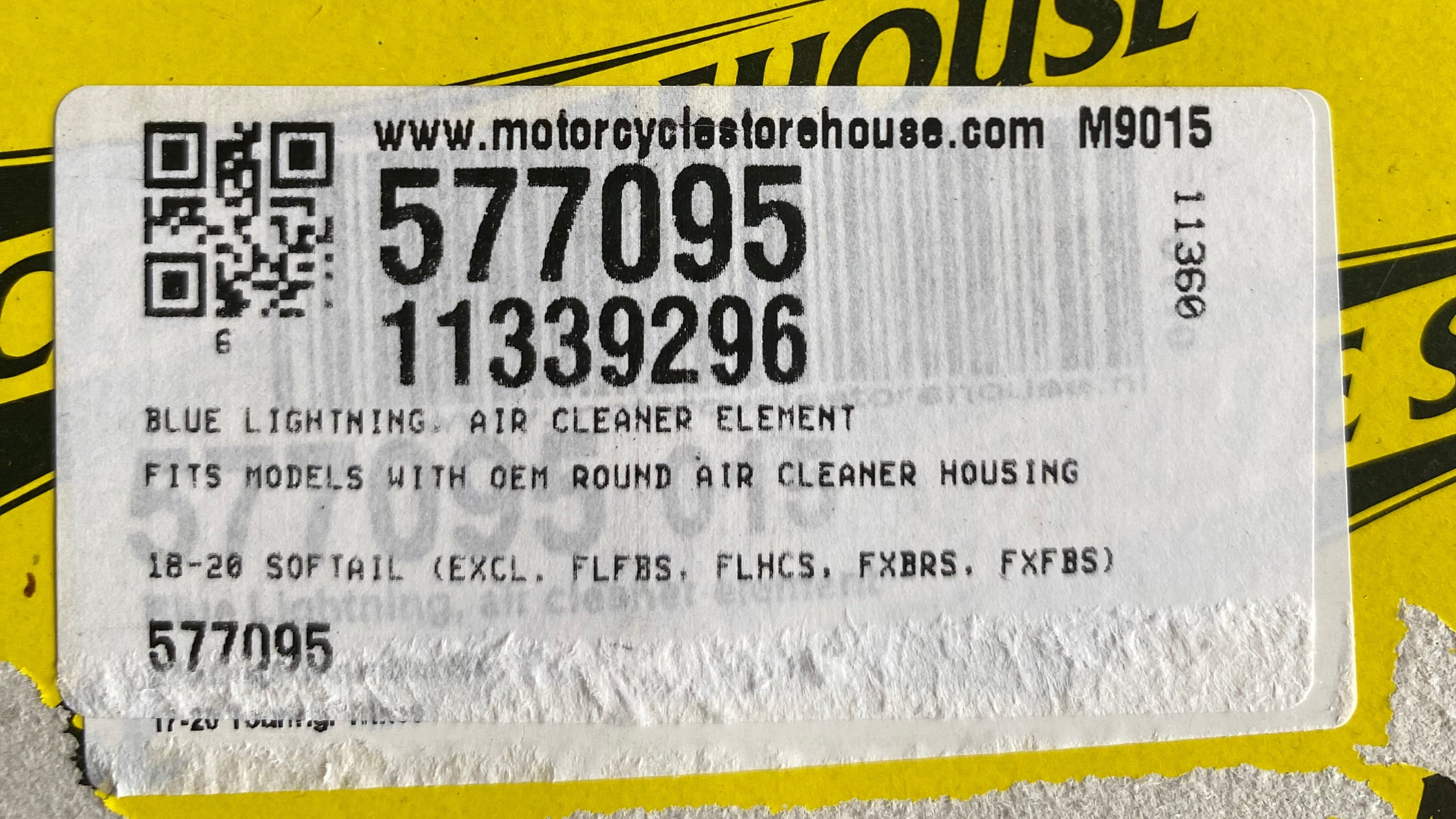 Filtre à air OEM Softail M8 Harley Davidson REF OEM 29400248