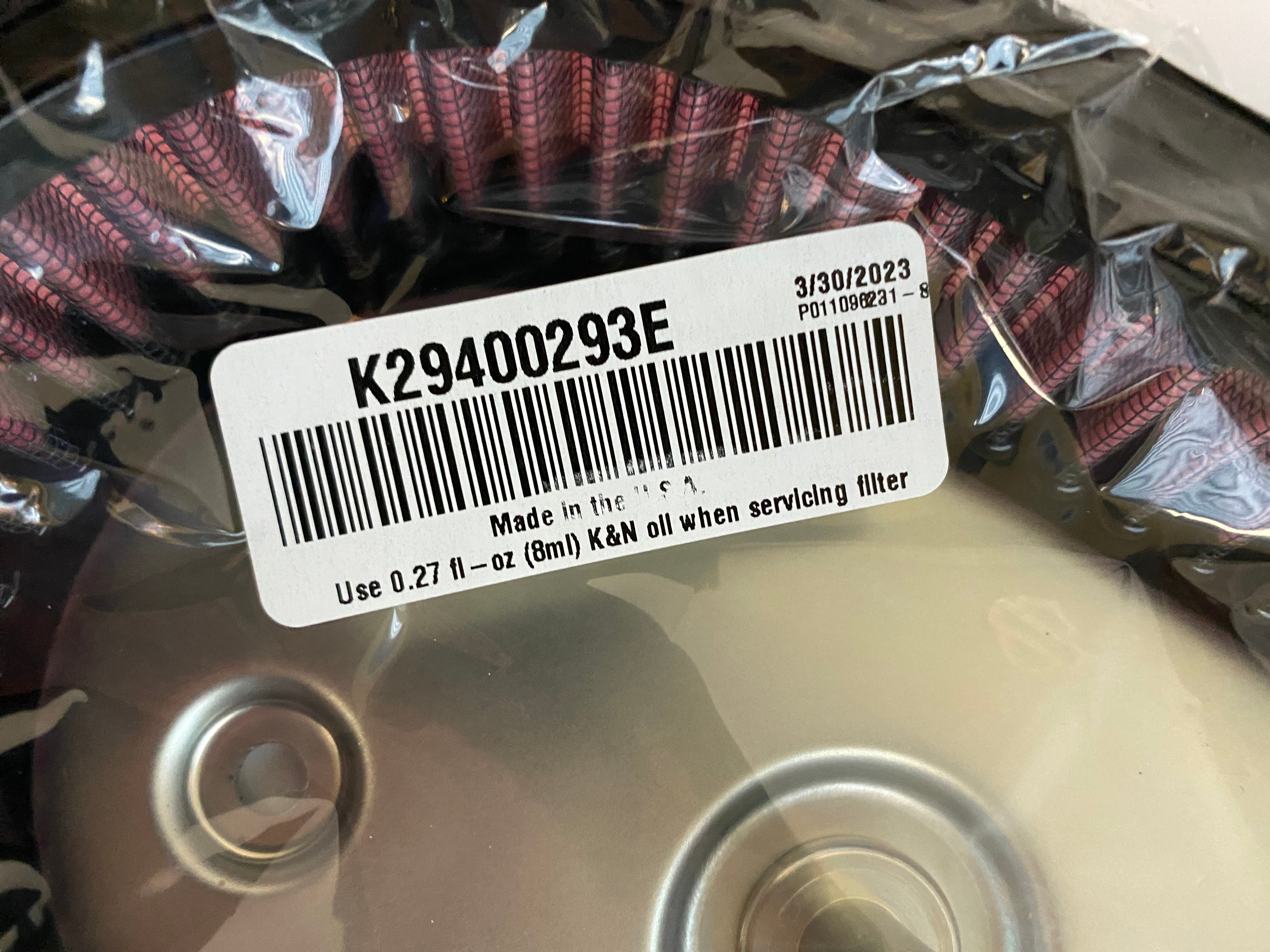 Filtre à air Screamin Eagle modèle Milwaukee eight Ventilator Harley Davidson REF 29400293