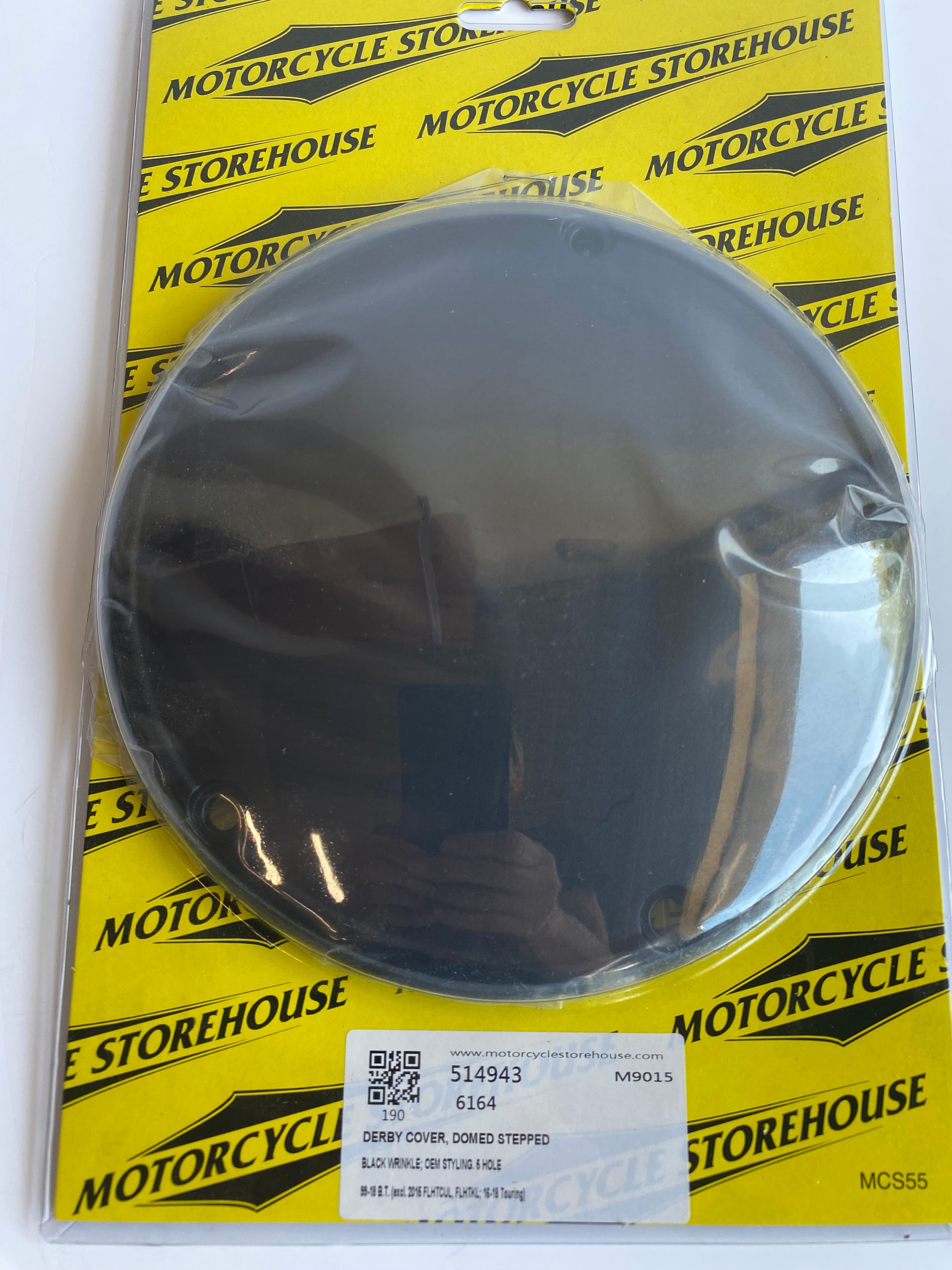 Derby cover black wrinkle Twin Cam Harley Davidson REF MCS 514943
