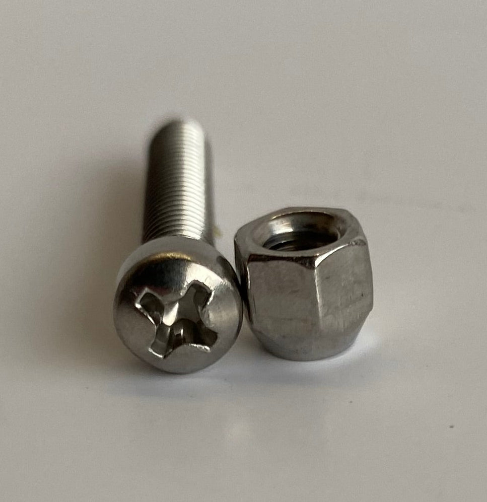 Vis + écrou de cerclage de phare Harley Davidson REF OEM 3514 & 7606