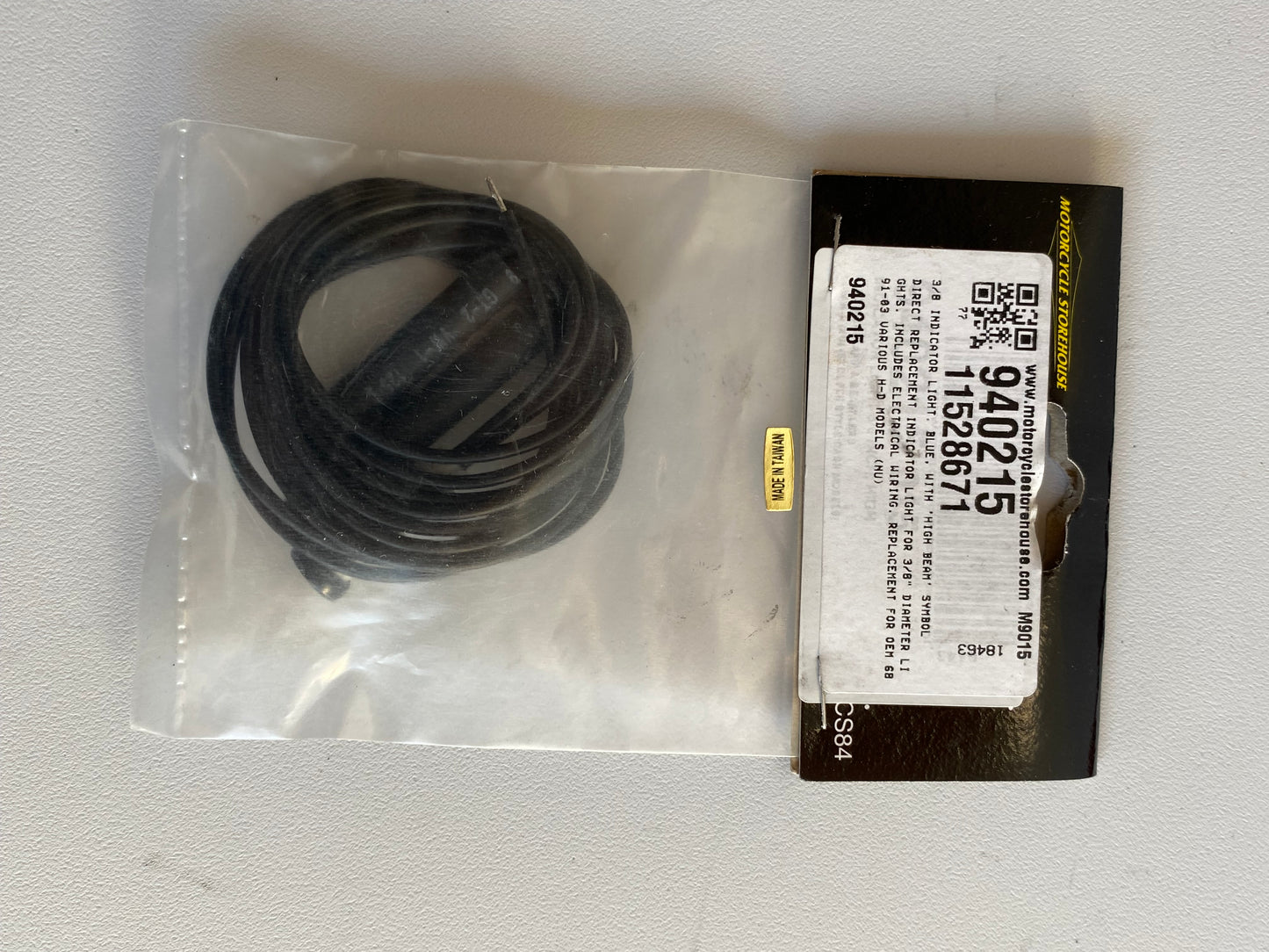 blue indicator light / Harley Davidson headlight REF MCS: 940215