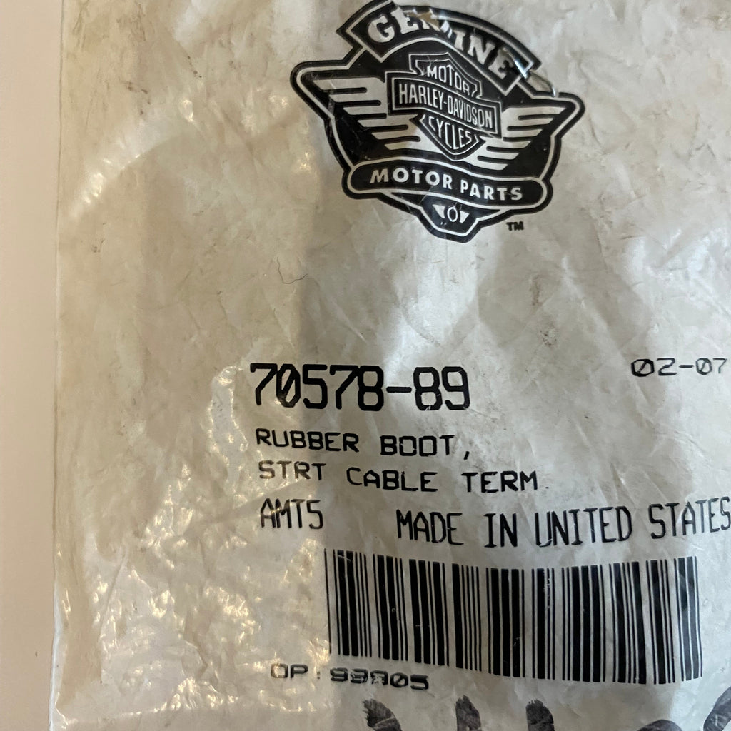 Rubber protection positive battery cable starter Harley Davidson OEM REF 70578-89