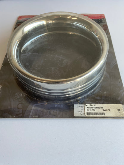 Kuryakyn Harley Davidson 7-inch chrome headlight surround REF K: 7275
