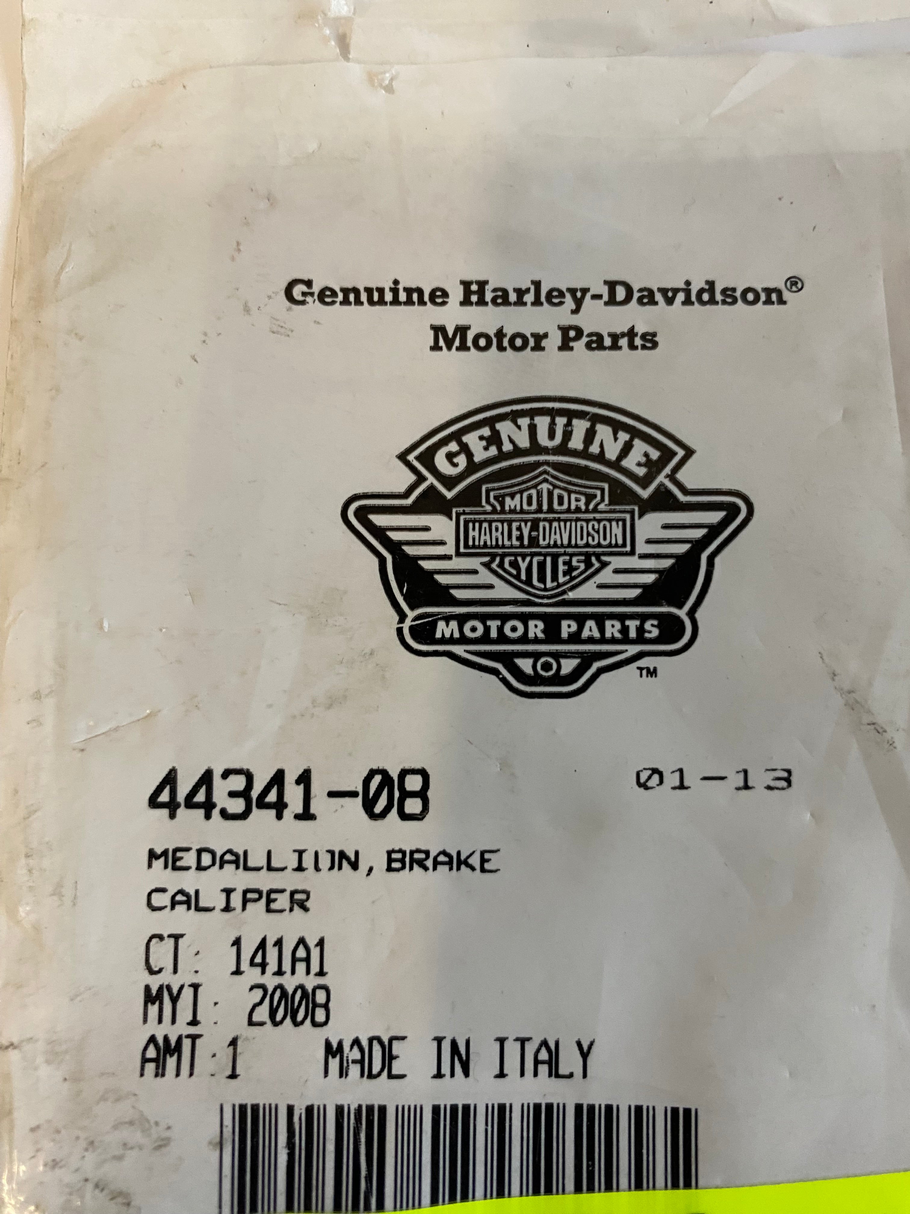 Sticker médaillon étrier de frein Touring Harley Davidson REF OEM 44341-08
