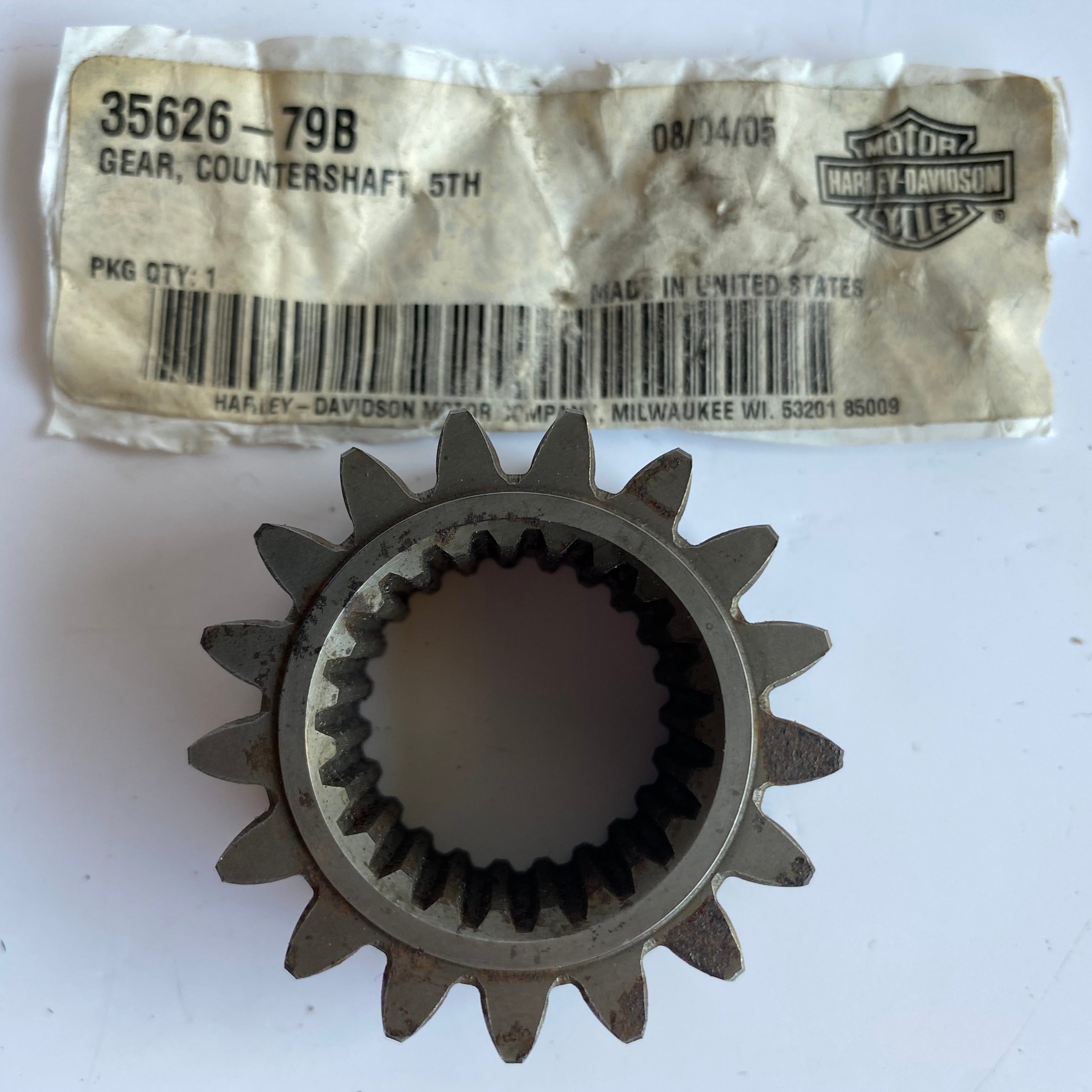 5th speed pinion secondary shaft Harley Davidson REF OEM: 35626-79B