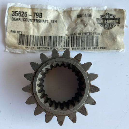 5th speed pinion secondary shaft Harley Davidson REF OEM: 35626-79B