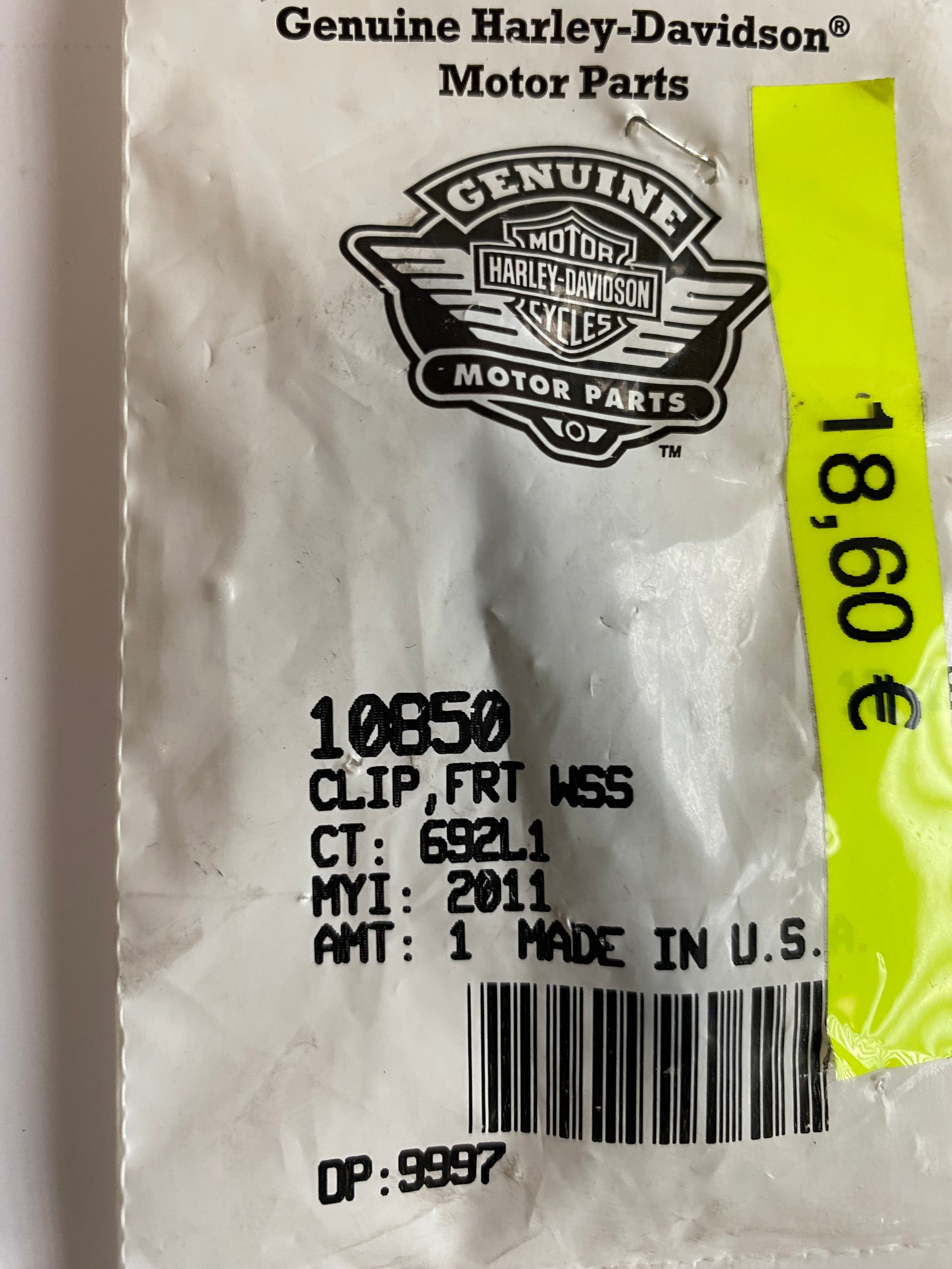 Clip fils du capteur ABS de frein avant Harley Davidson REF OEM 10850