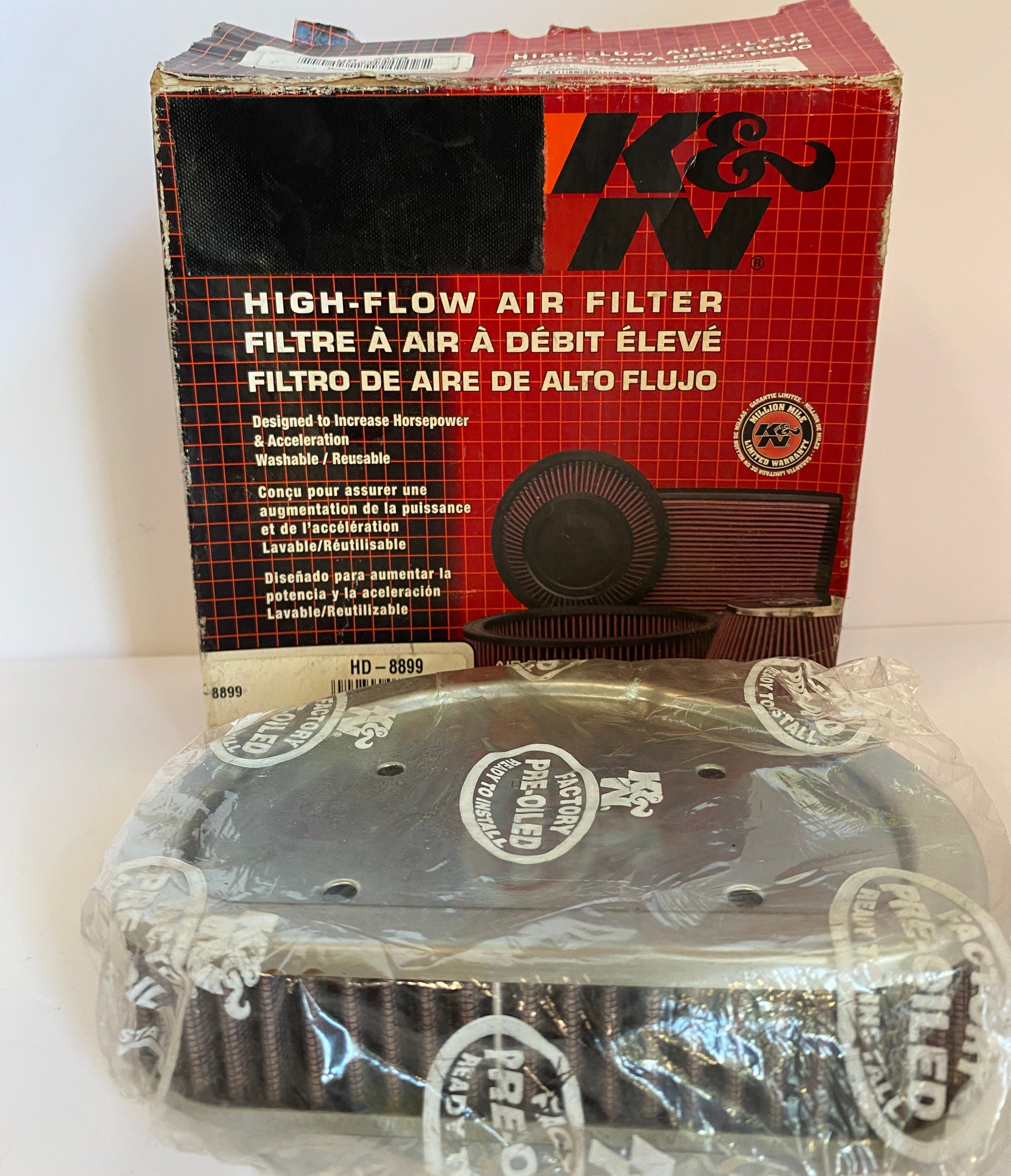Filtre à air K&N Touring Magnetti Marelli Harley Davidson REF KN 8899