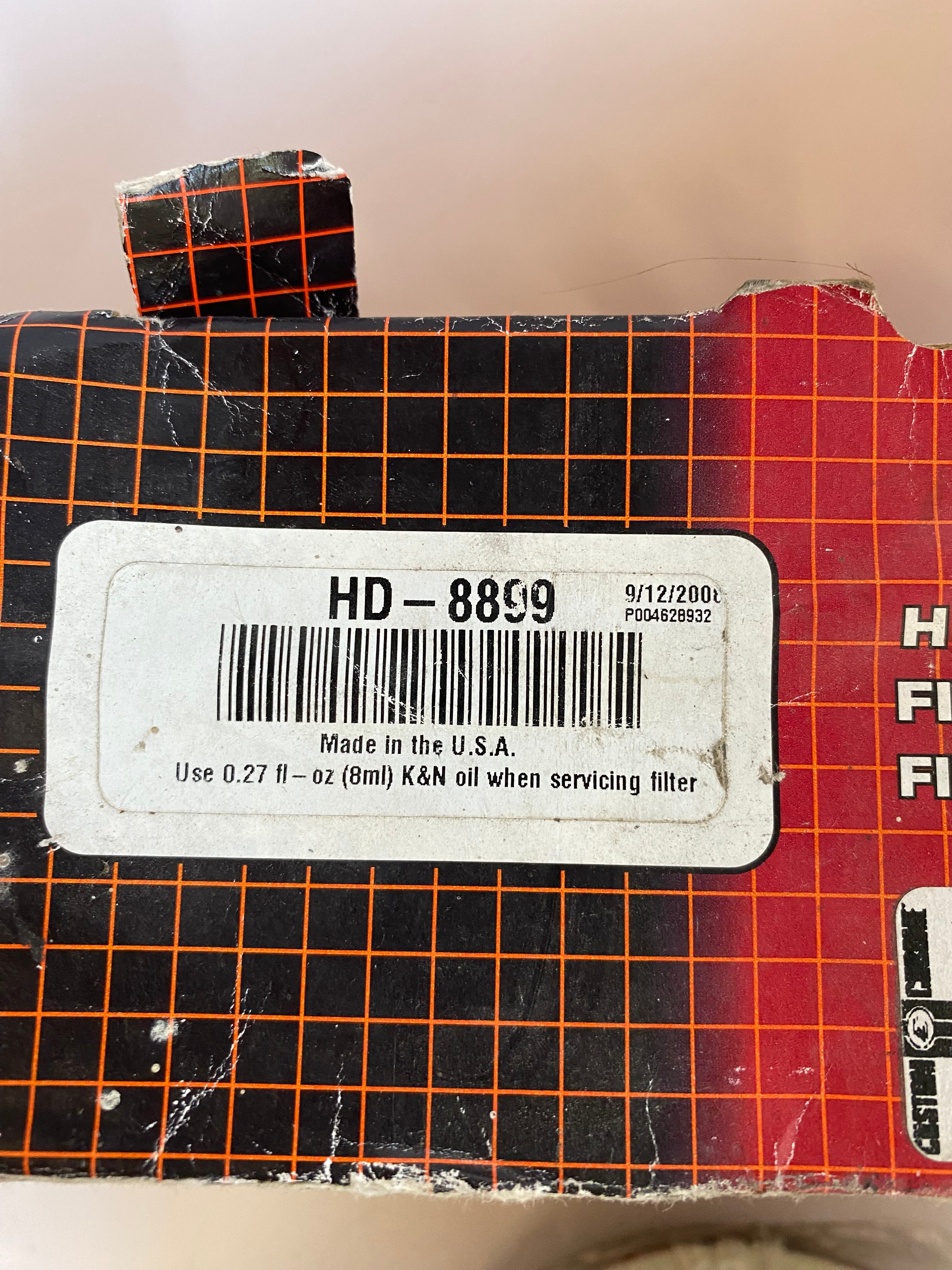 Filtre à air K&N Touring Magnetti Marelli Harley Davidson REF KN 8899