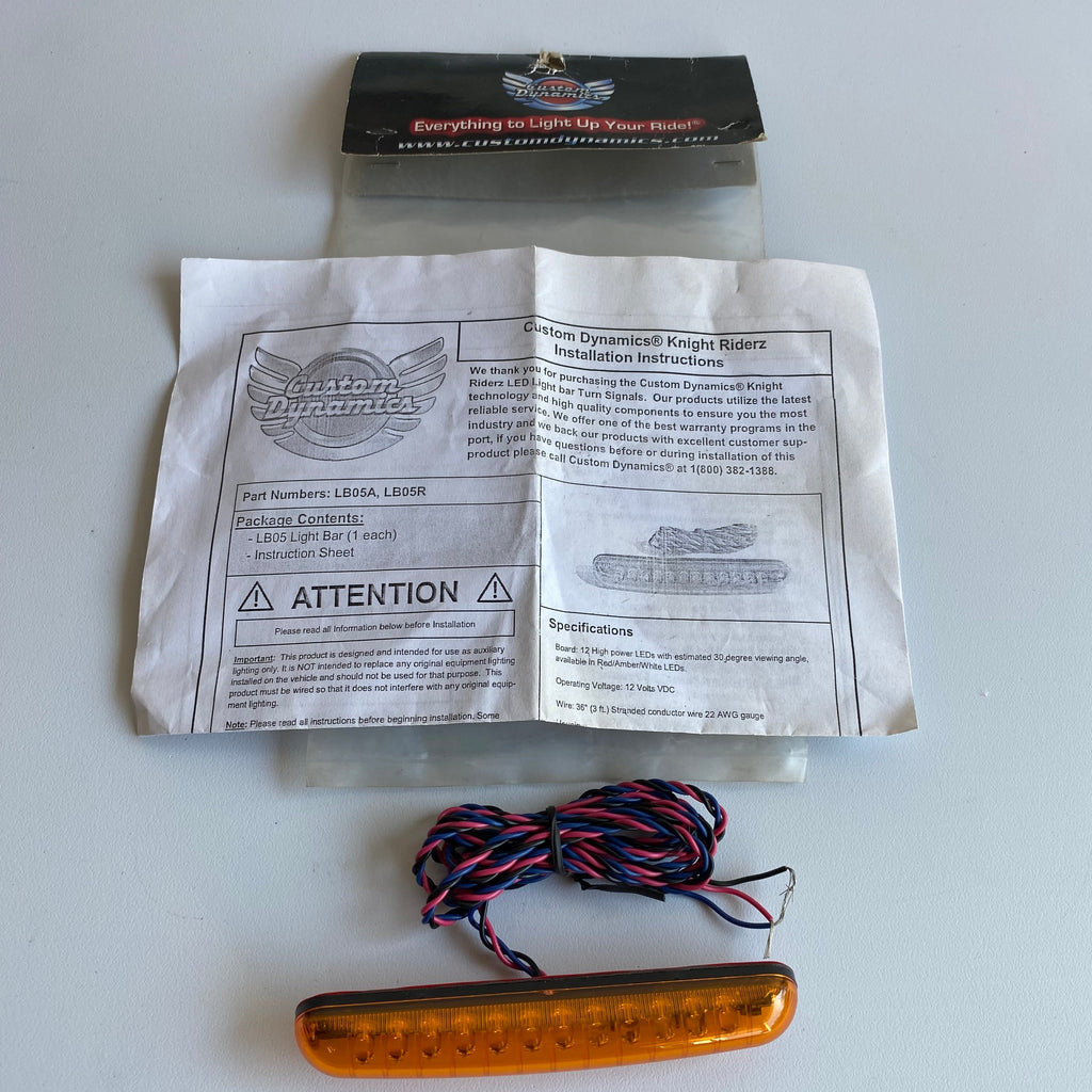 Harley Davidson LED Sequential Turn Signal Bar REF MCS: 536435