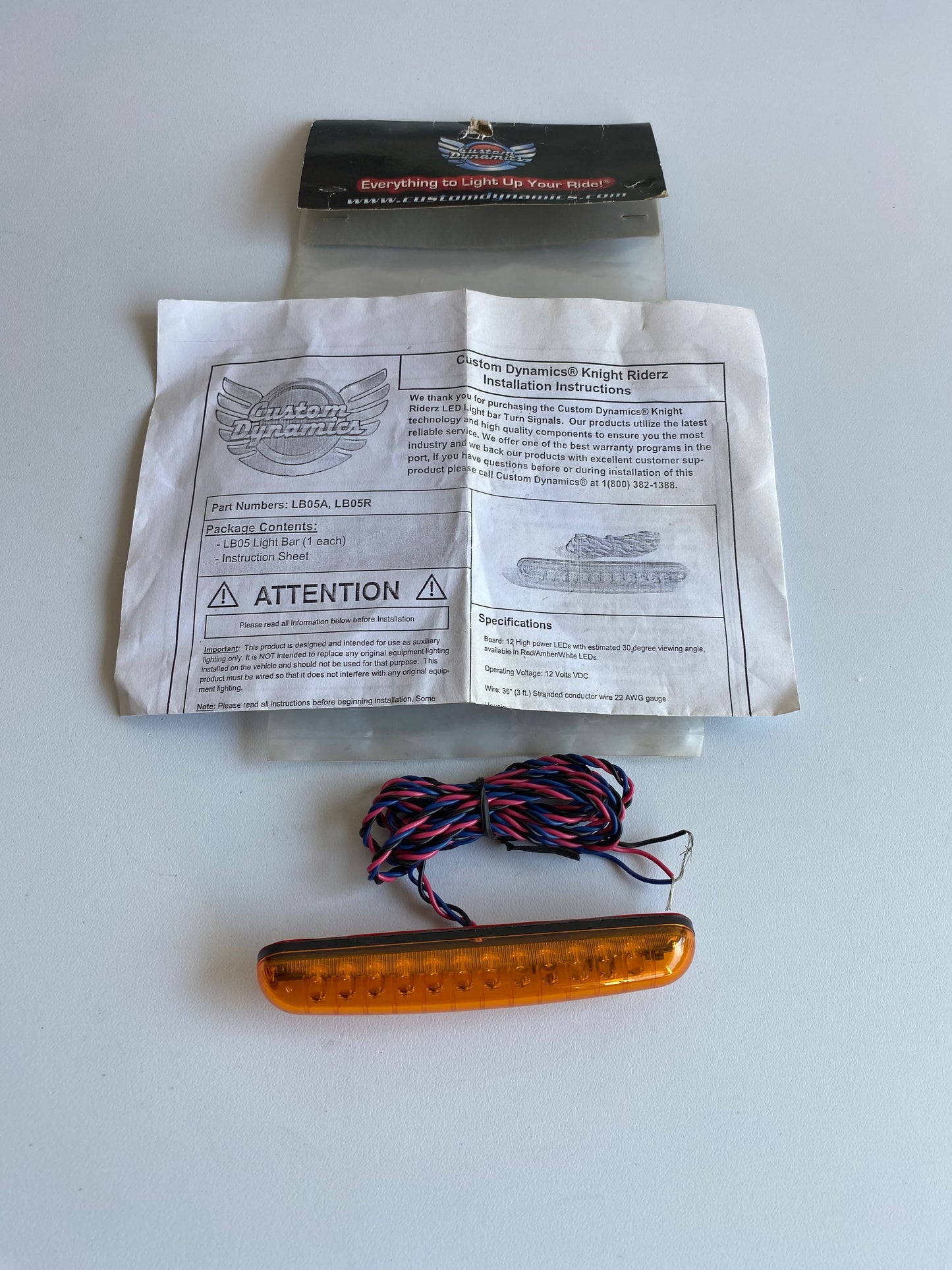 Barette de clignotant séquentiel a LED Harley Davidson REF MCS : 536435